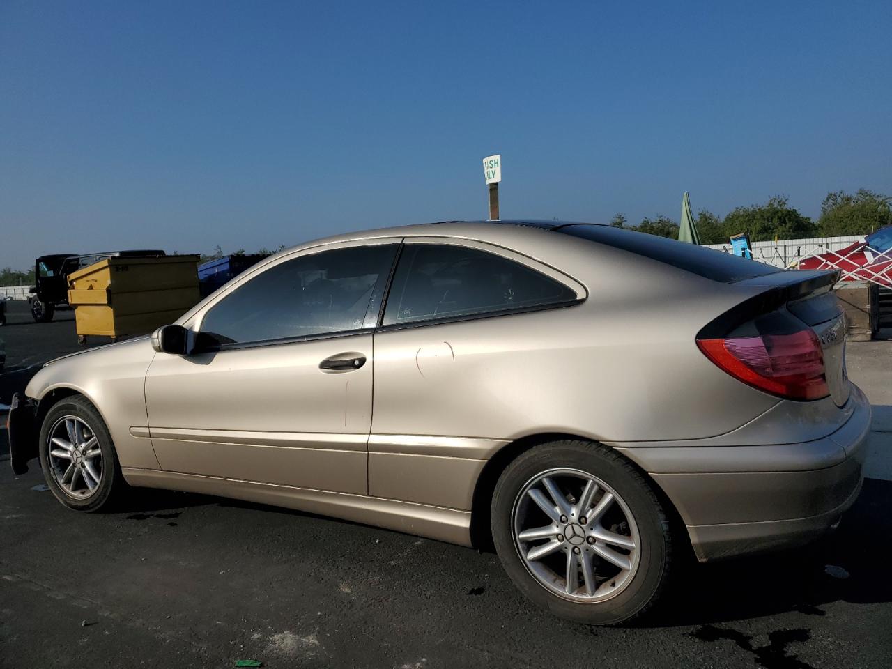 2002 Mercedes-benz C 230k Sport Coupe Tan vin: WDBRN47JX2A248265