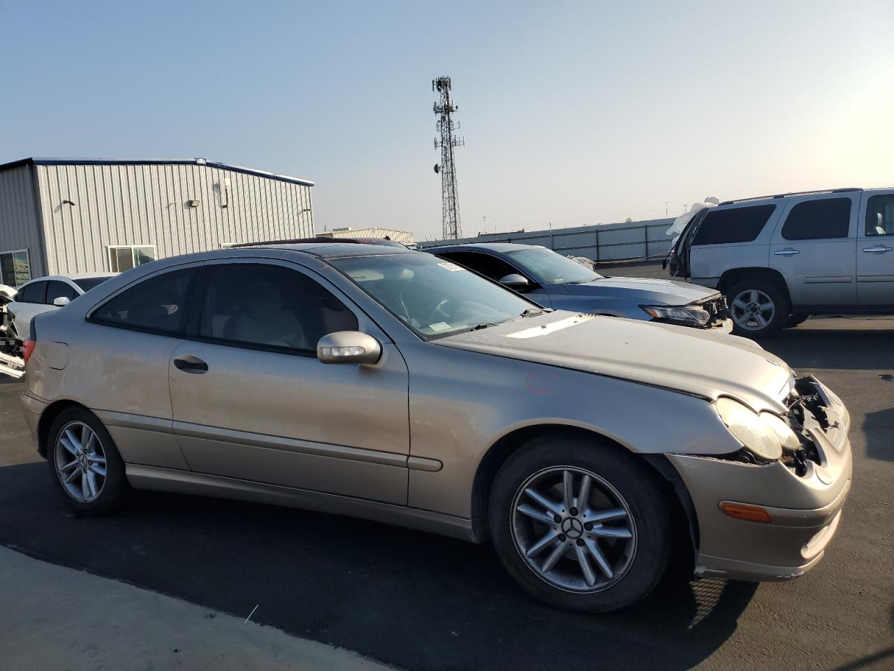 2002 Mercedes-benz C 230k Sport Coupe Tan vin: WDBRN47JX2A248265