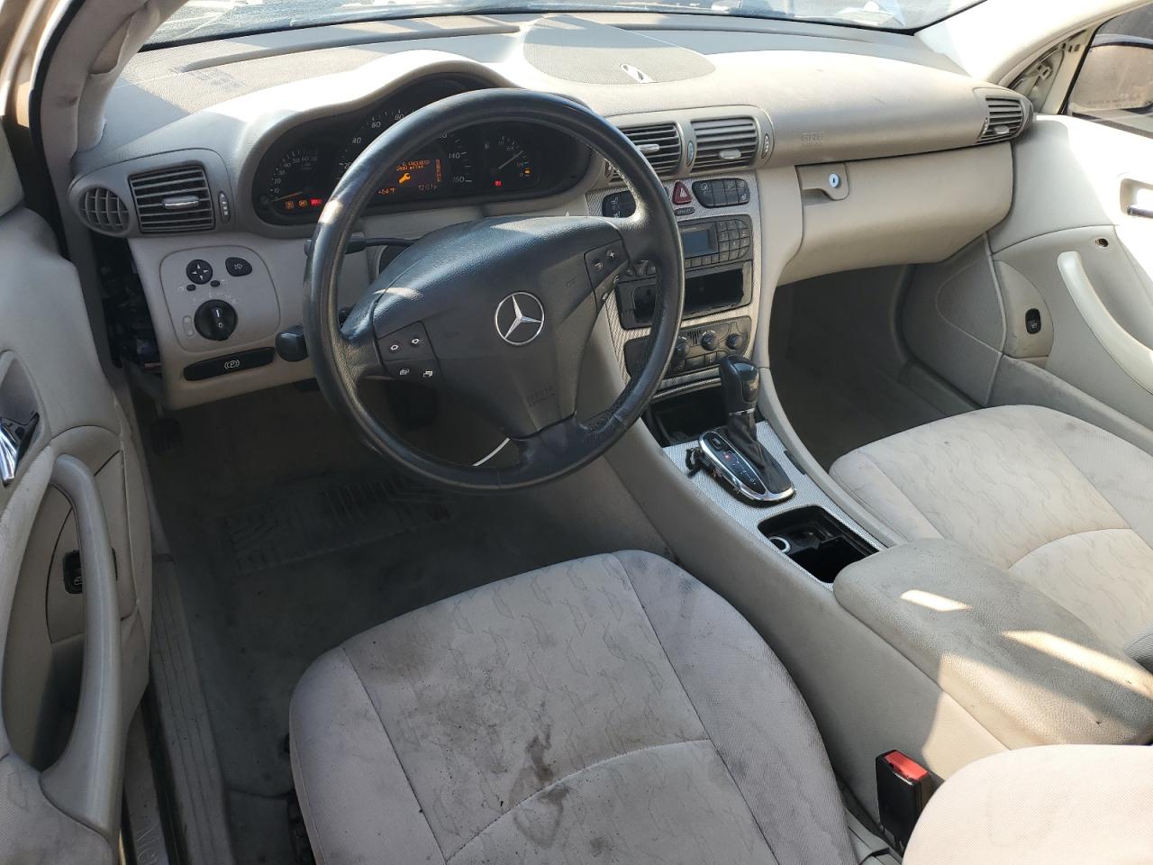2002 Mercedes-benz C 230k Sport Coupe Tan vin: WDBRN47JX2A248265