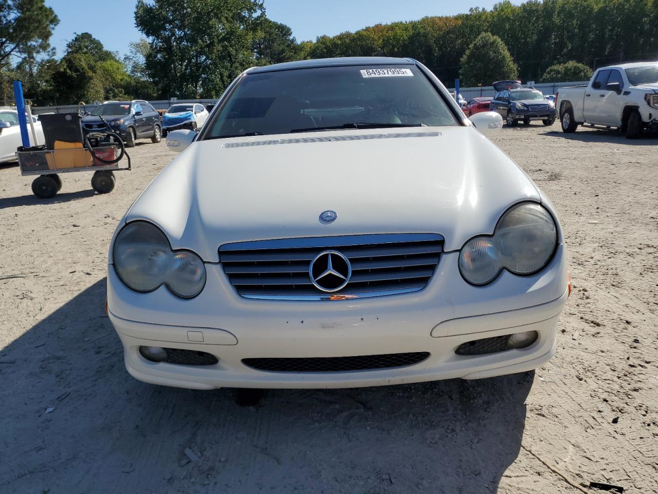 2003 Mercedes-benz C 320 Sport Coupe White vin: WDBRN64J33A517269