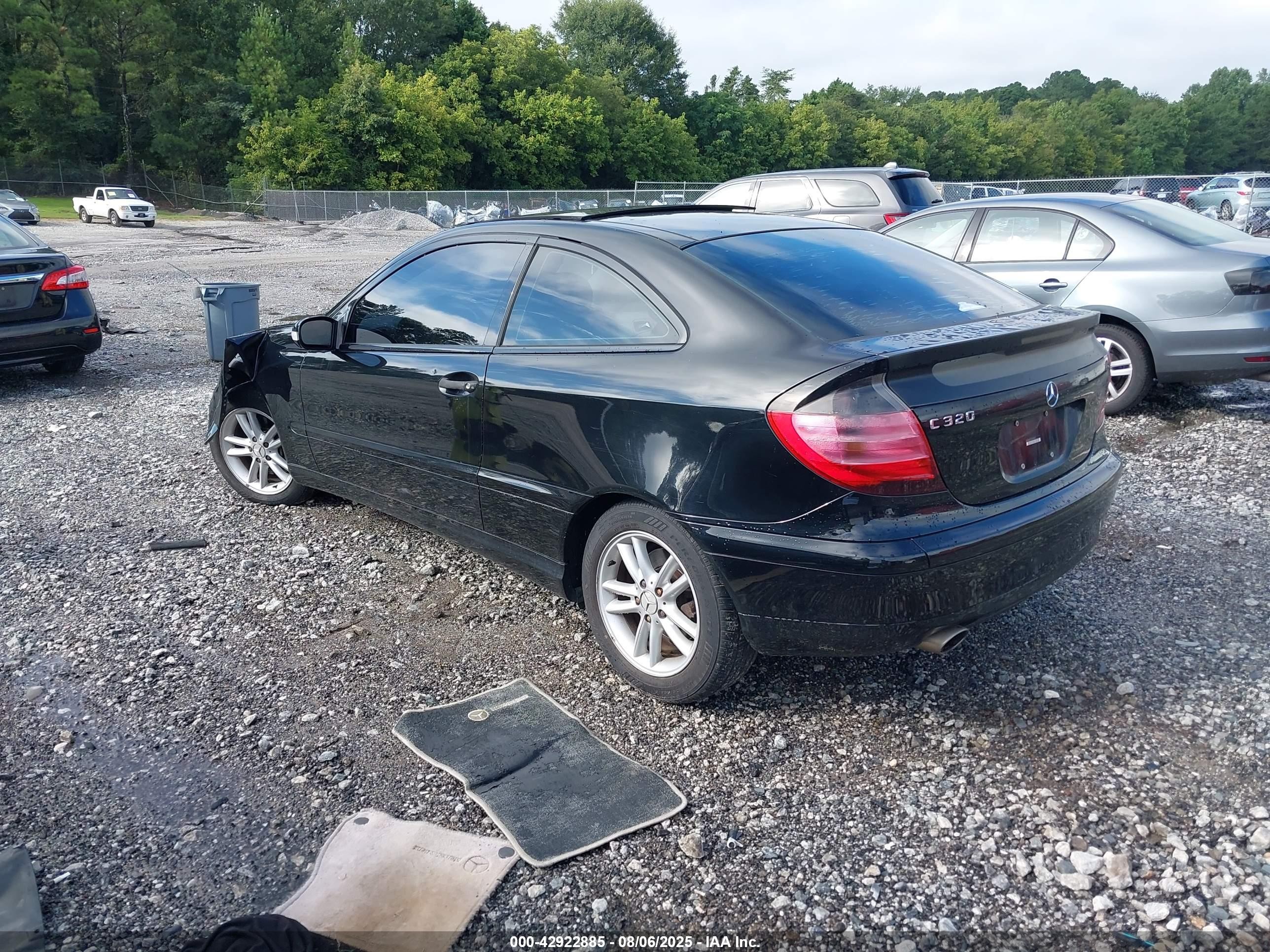 2003 Mercedes-benz C 320 Sport Black vin: WDBRN64J73A498547