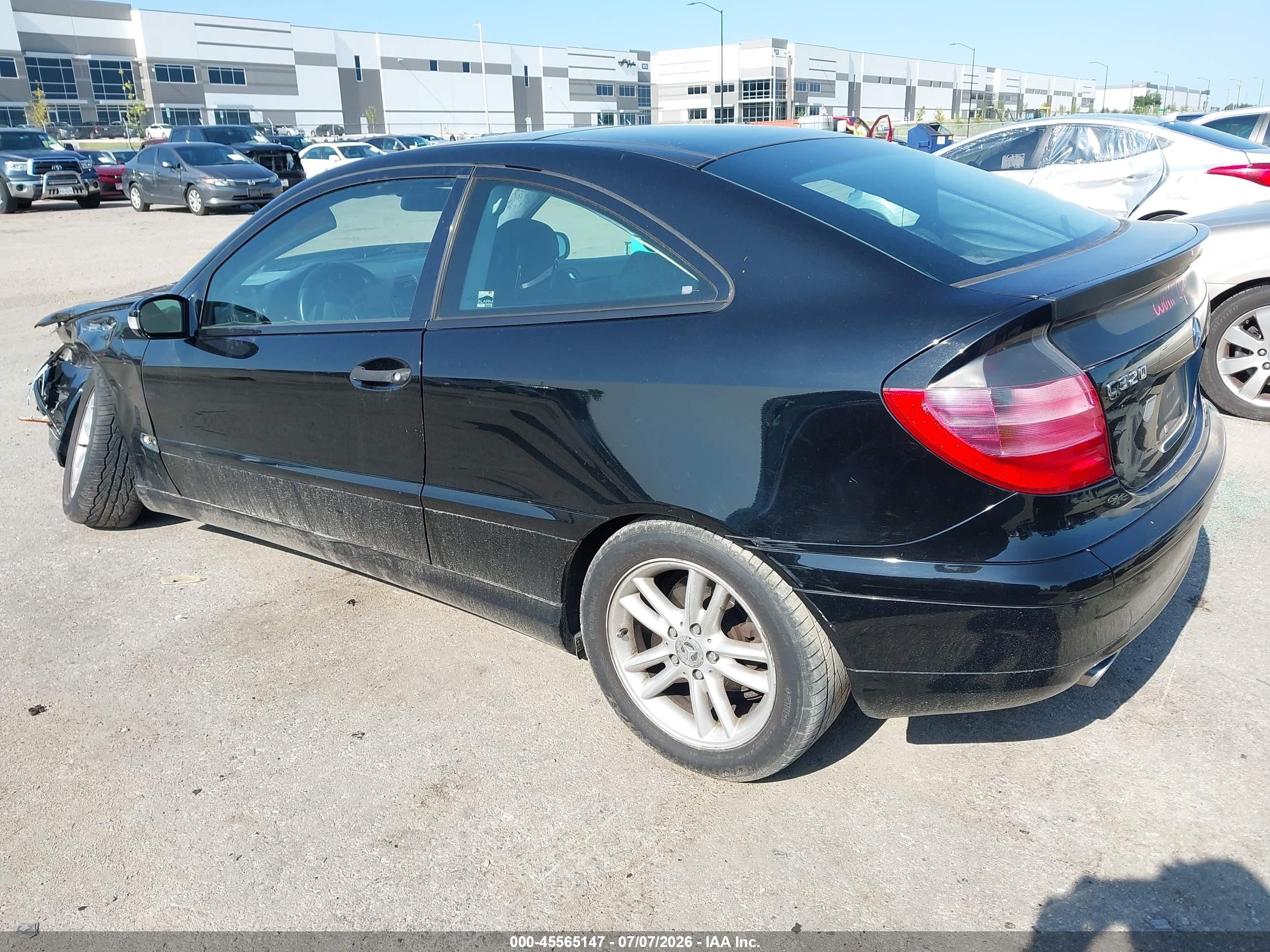 2003 Mercedes-benz C 320 Sport Black vin: WDBRN64J73A503620