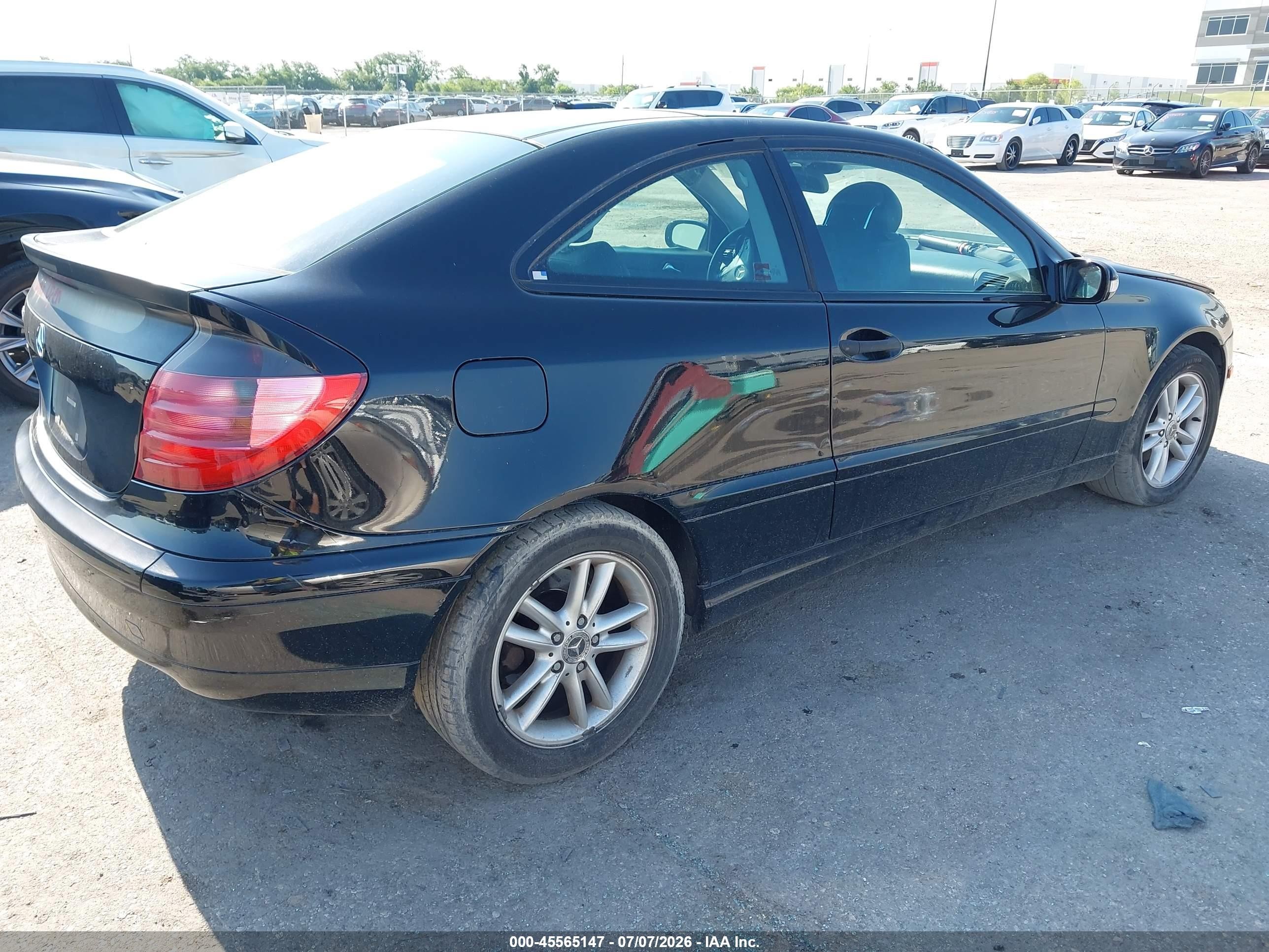 2003 Mercedes-benz C 320 Sport Black vin: WDBRN64J73A503620