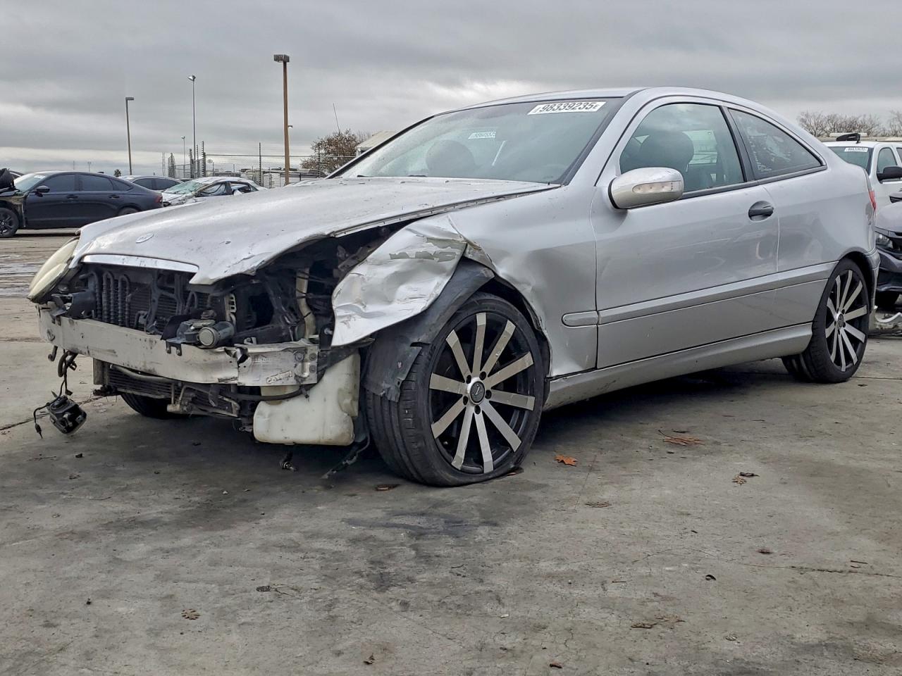 2003 Mercedes-benz C 320 Sport Coupe Silver vin: WDBRN64J93A438818