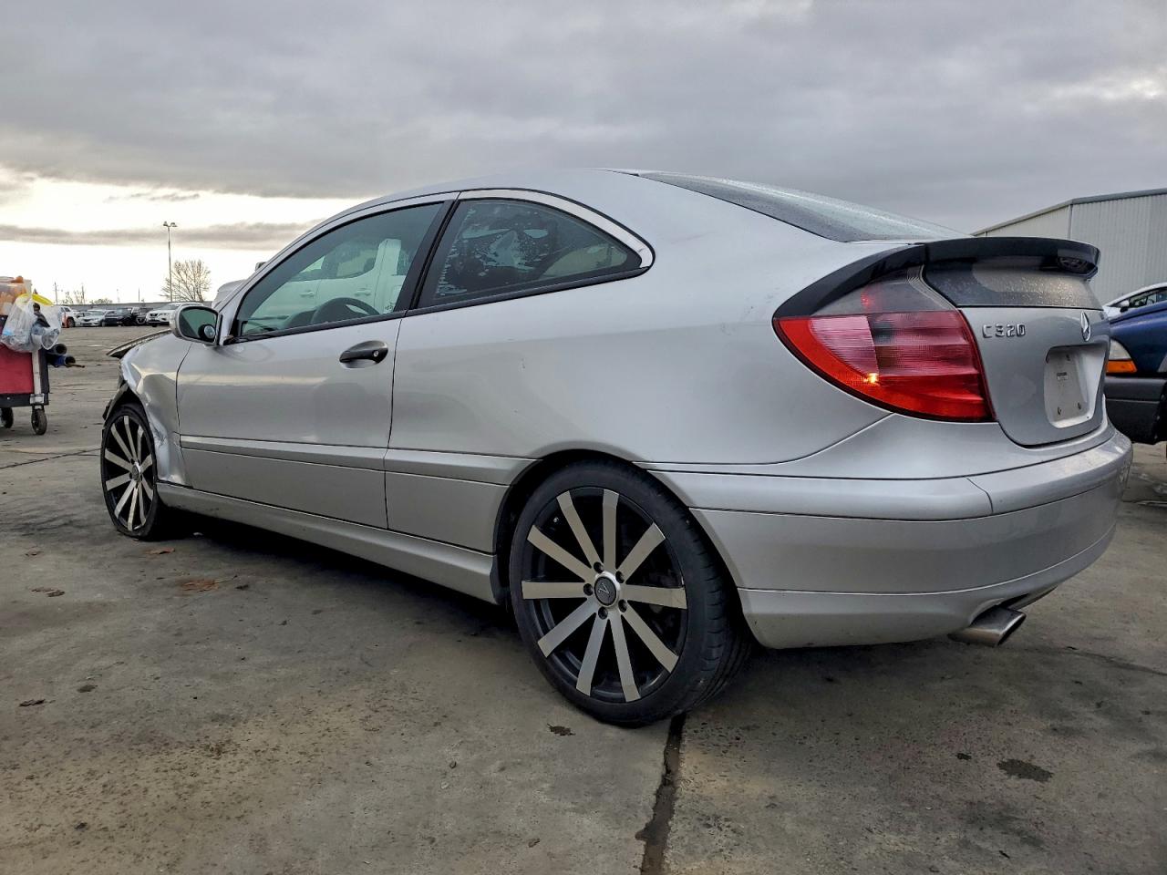 2003 Mercedes-benz C 320 Sport Coupe Silver vin: WDBRN64J93A438818
