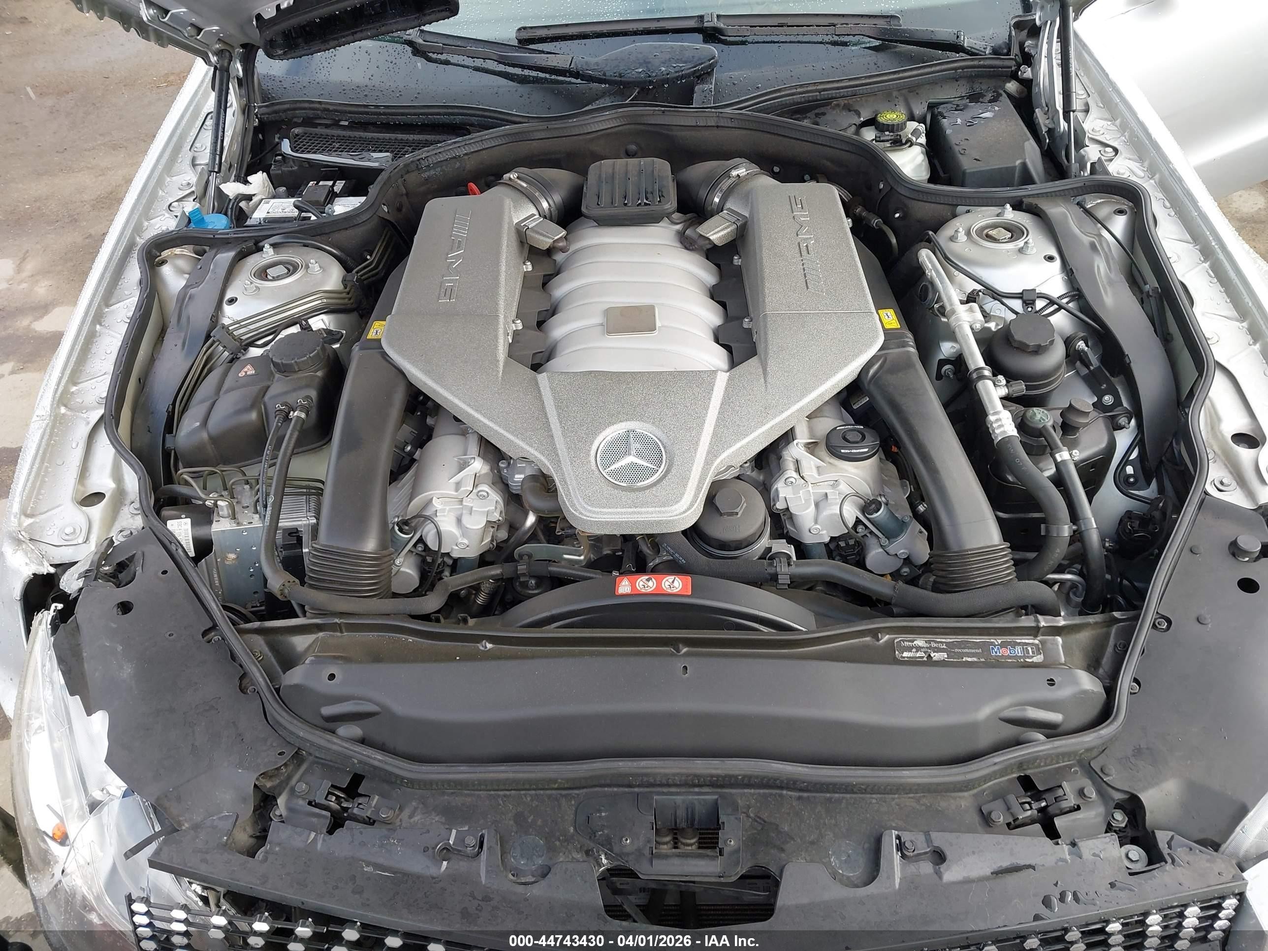 2009 Mercedes-benz Sl 63 Amg   Silver vin: WDBSK70F19F144018