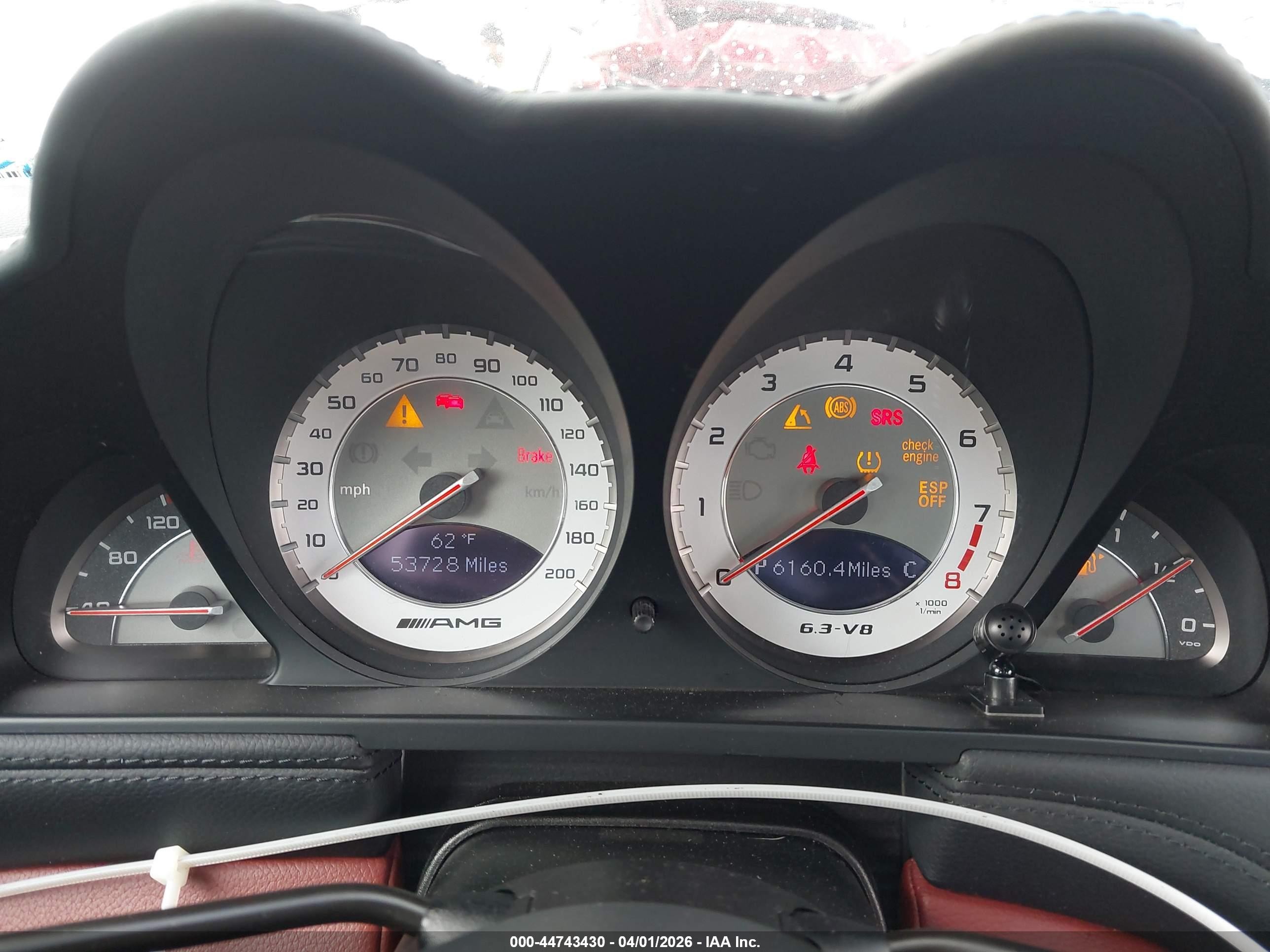 2009 Mercedes-benz Sl 63 Amg   Silver vin: WDBSK70F19F144018