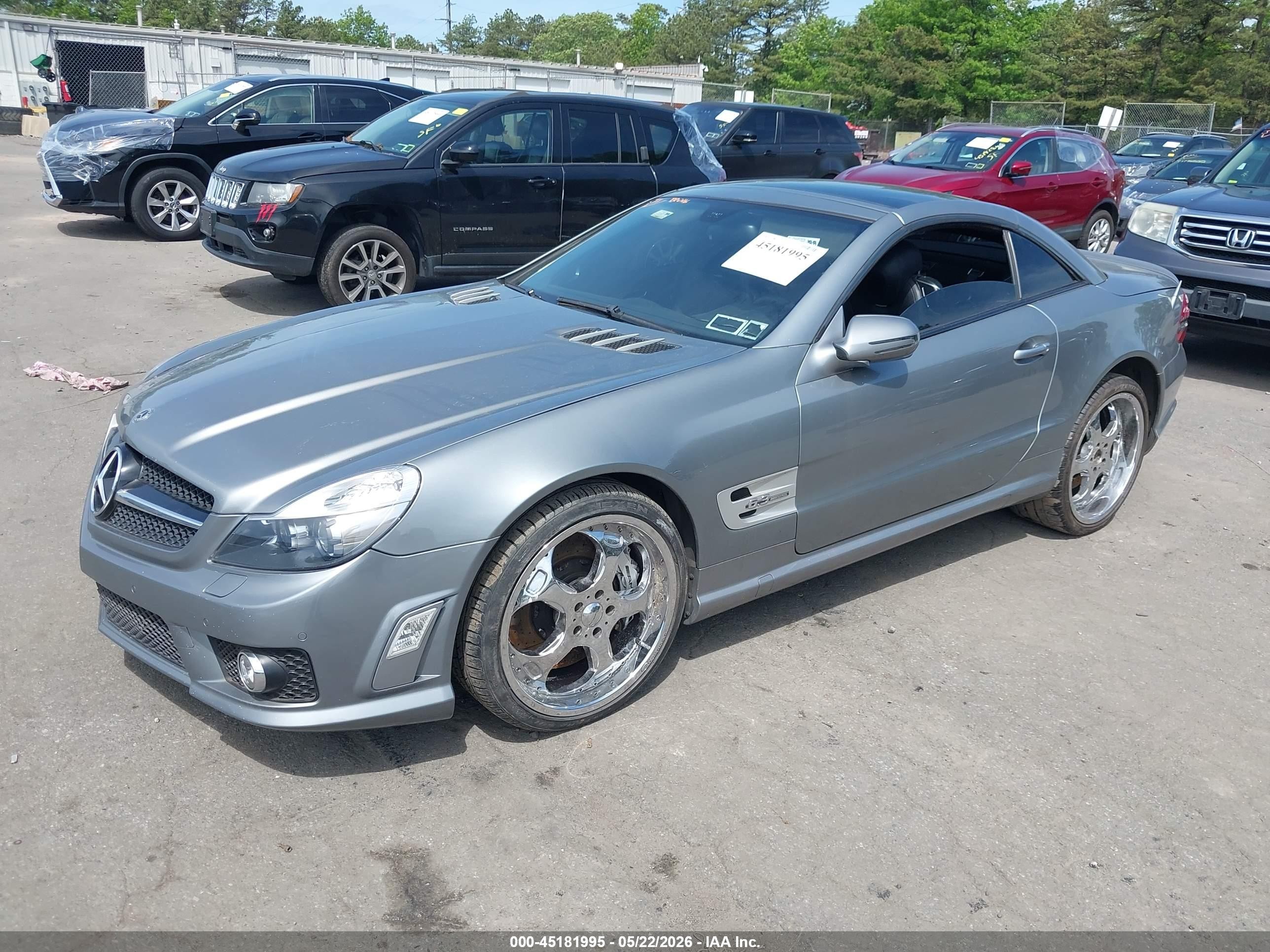 2009 Mercedes-benz Sl 63 Amg   Silver vin: WDBSK70F29F154900