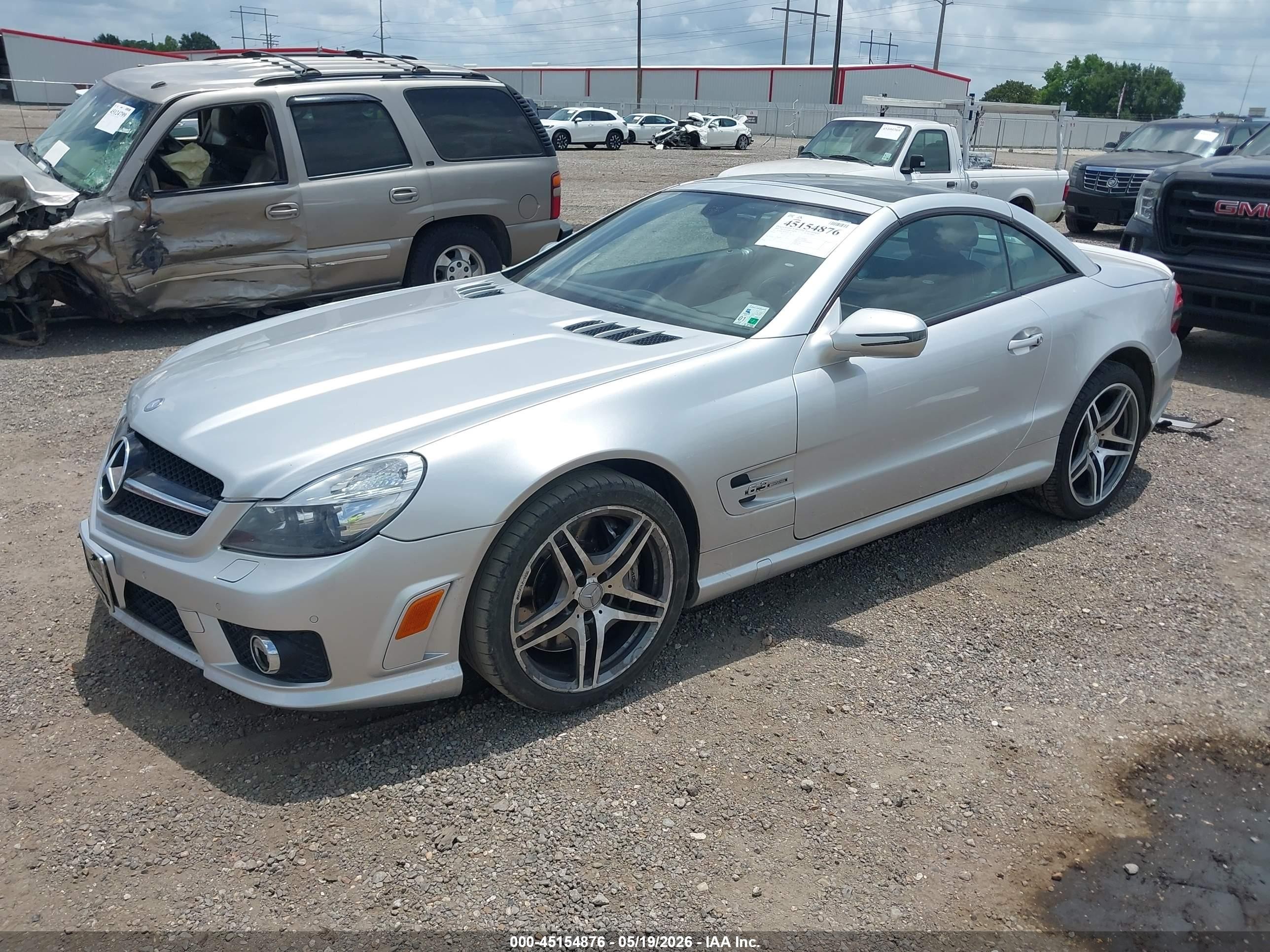 2009 Mercedes-benz Sl 63 Amg   Silver vin: WDBSK70F39F145297