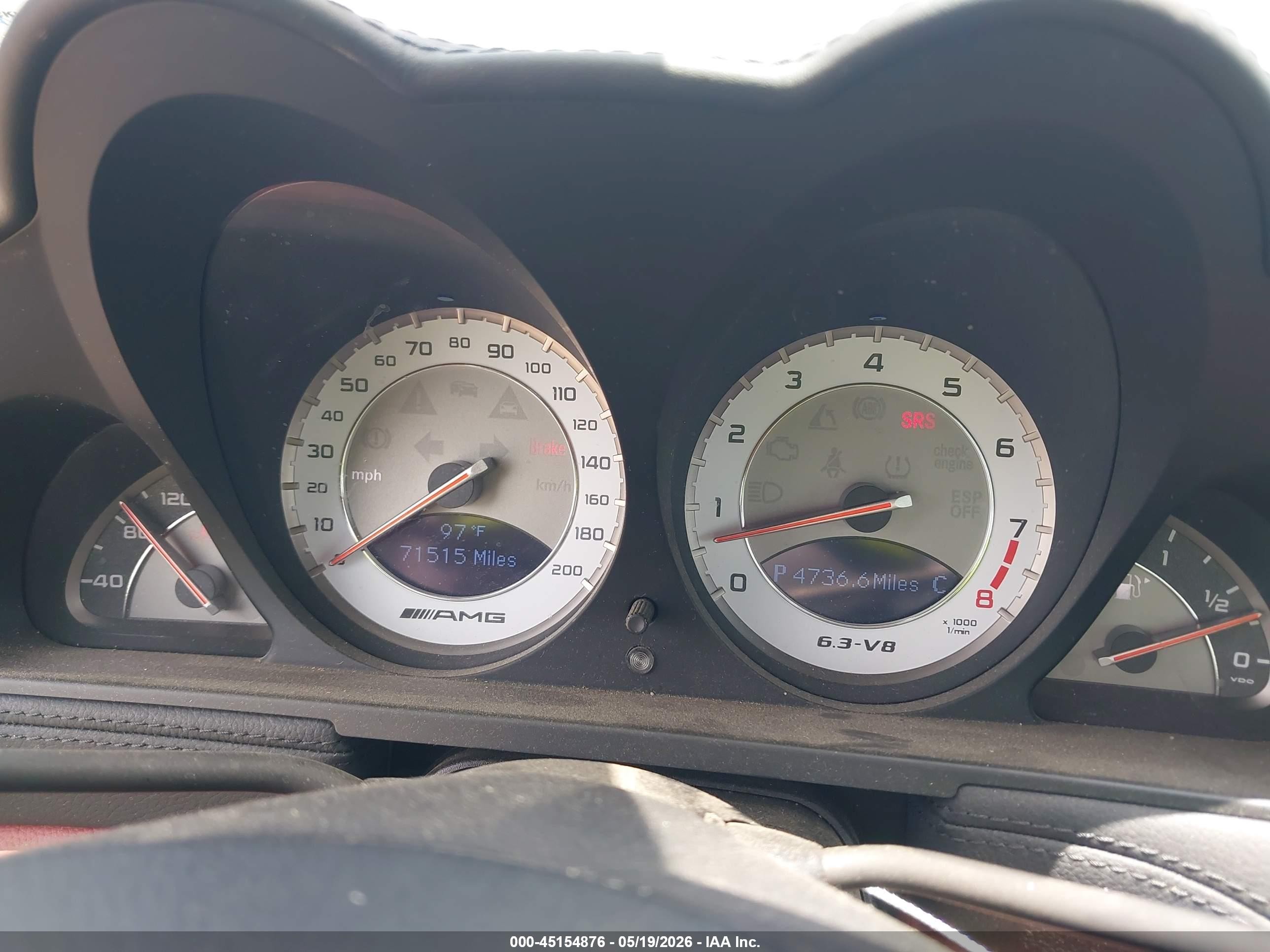 2009 Mercedes-benz Sl 63 Amg   Silver vin: WDBSK70F39F145297