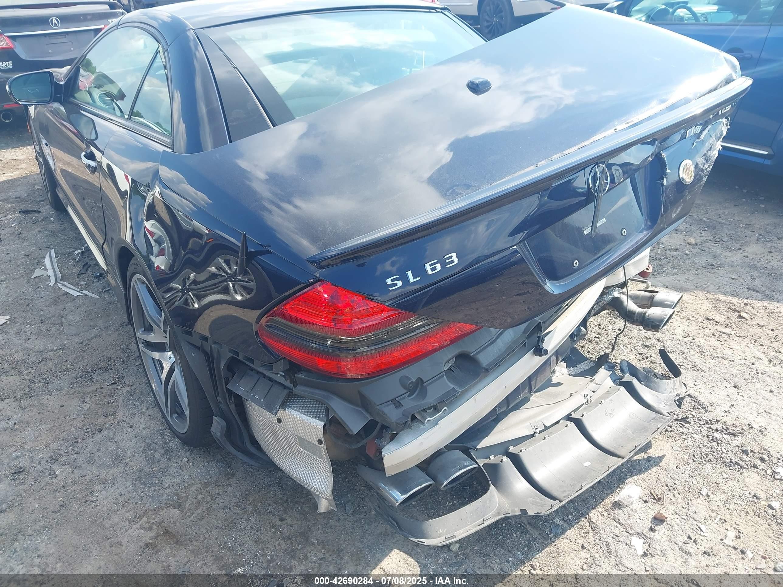 2009 Mercedes-benz Sl 63 Amg   Dark Blue vin: WDBSK70F49F146572