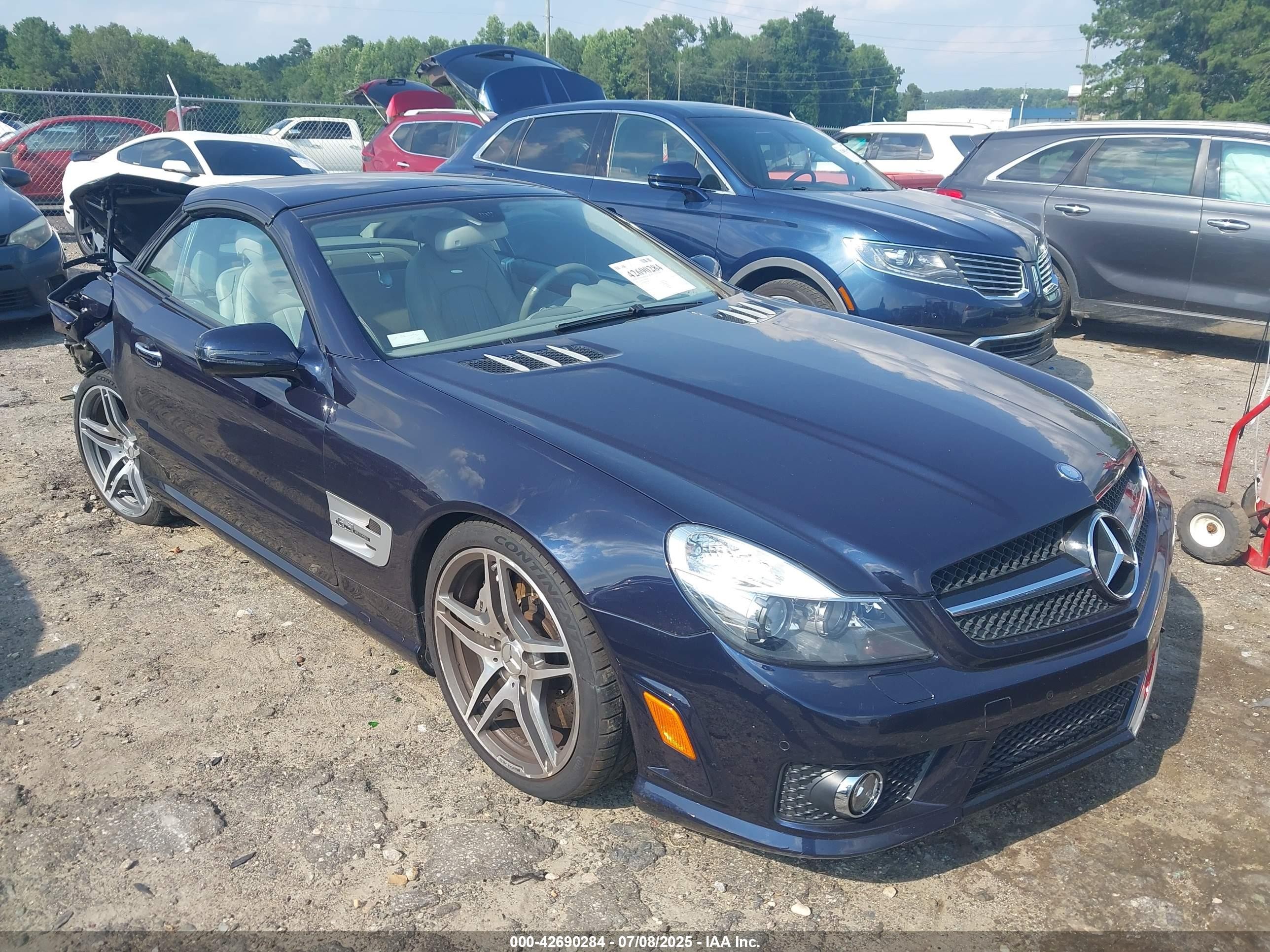 2009 Mercedes-benz Sl 63 Amg   Dark Blue vin: WDBSK70F49F146572