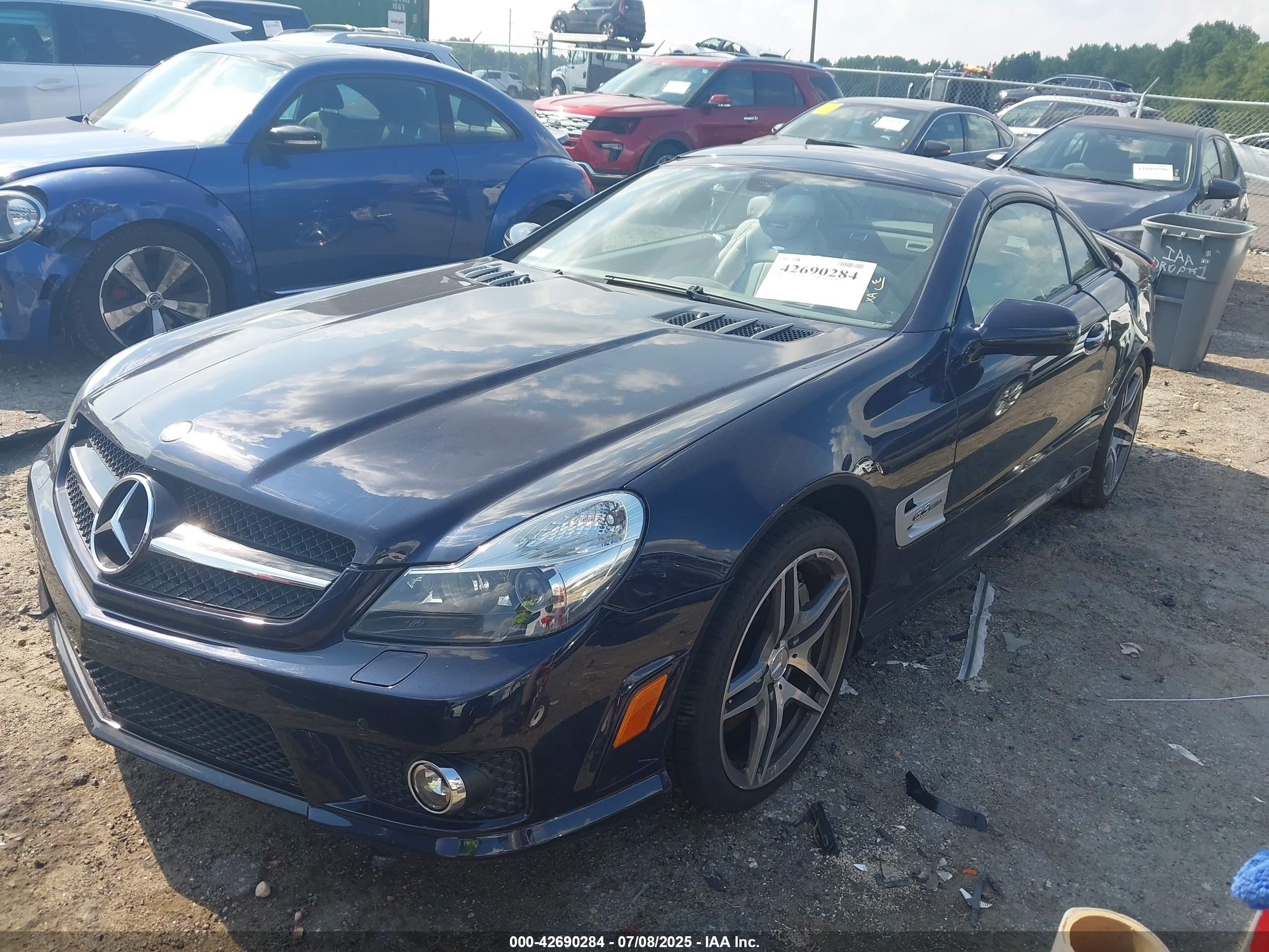 2009 Mercedes-benz Sl 63 Amg   Dark Blue vin: WDBSK70F49F146572