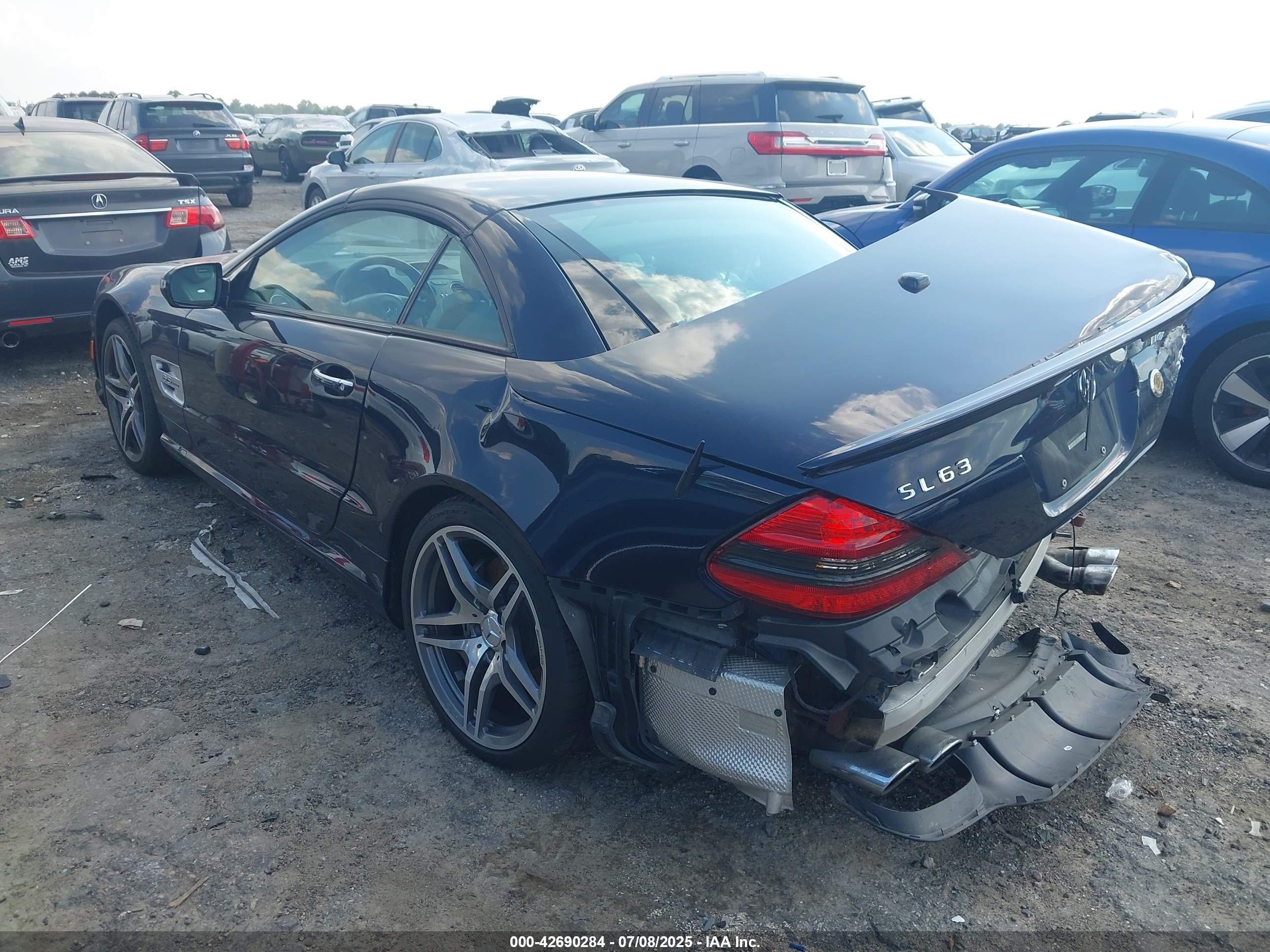 2009 Mercedes-benz Sl 63 Amg   Dark Blue vin: WDBSK70F49F146572