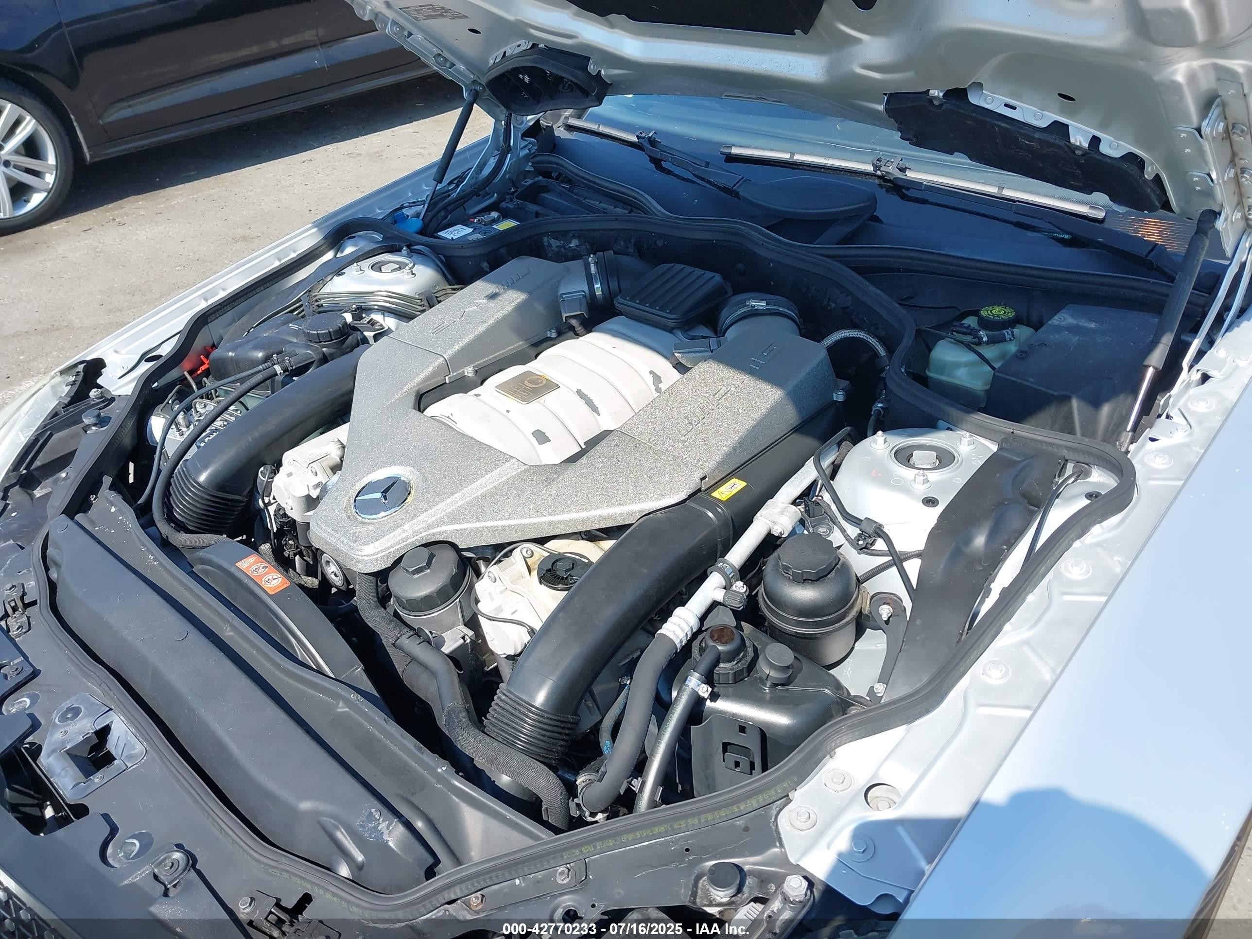2009 Mercedes-benz Sl 63 Amg   Silver vin: WDBSK70F69F148436