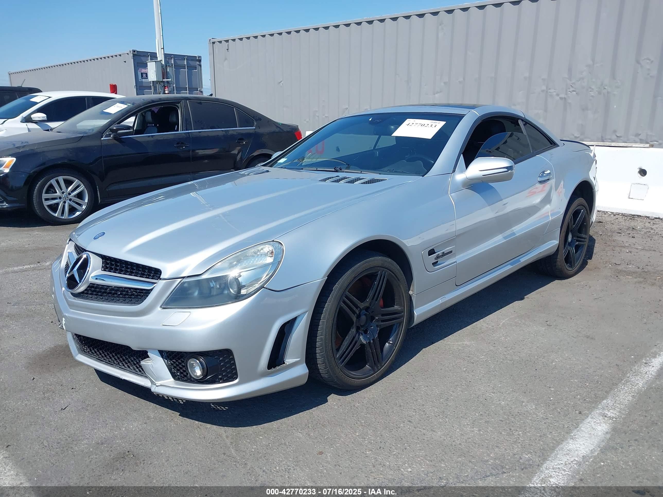 2009 Mercedes-benz Sl 63 Amg   Silver vin: WDBSK70F69F148436