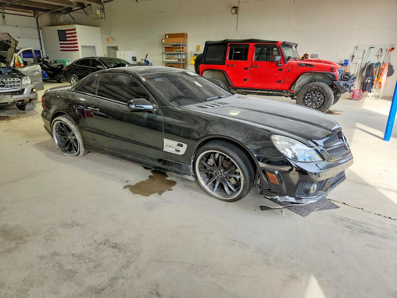 2009 Mercedes-benz Sl 63 Amg Black vin: WDBSK70FX9F146253