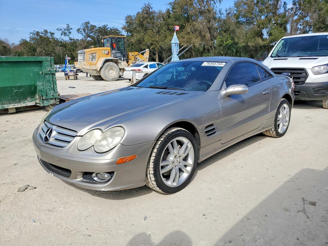 2007 Mercedes-benz Sl 550 Silver vin: WDBSK71F07F118554