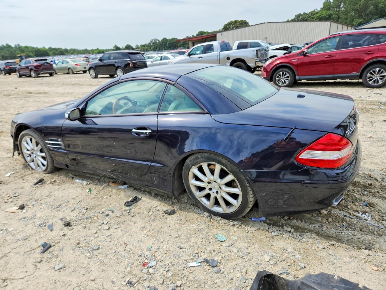 2007 Mercedes-benz Sl 550 Blue vin: WDBSK71F07F125956