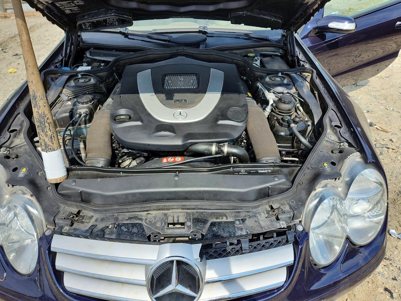 2007 Mercedes-benz Sl 550 Blue vin: WDBSK71F07F125956