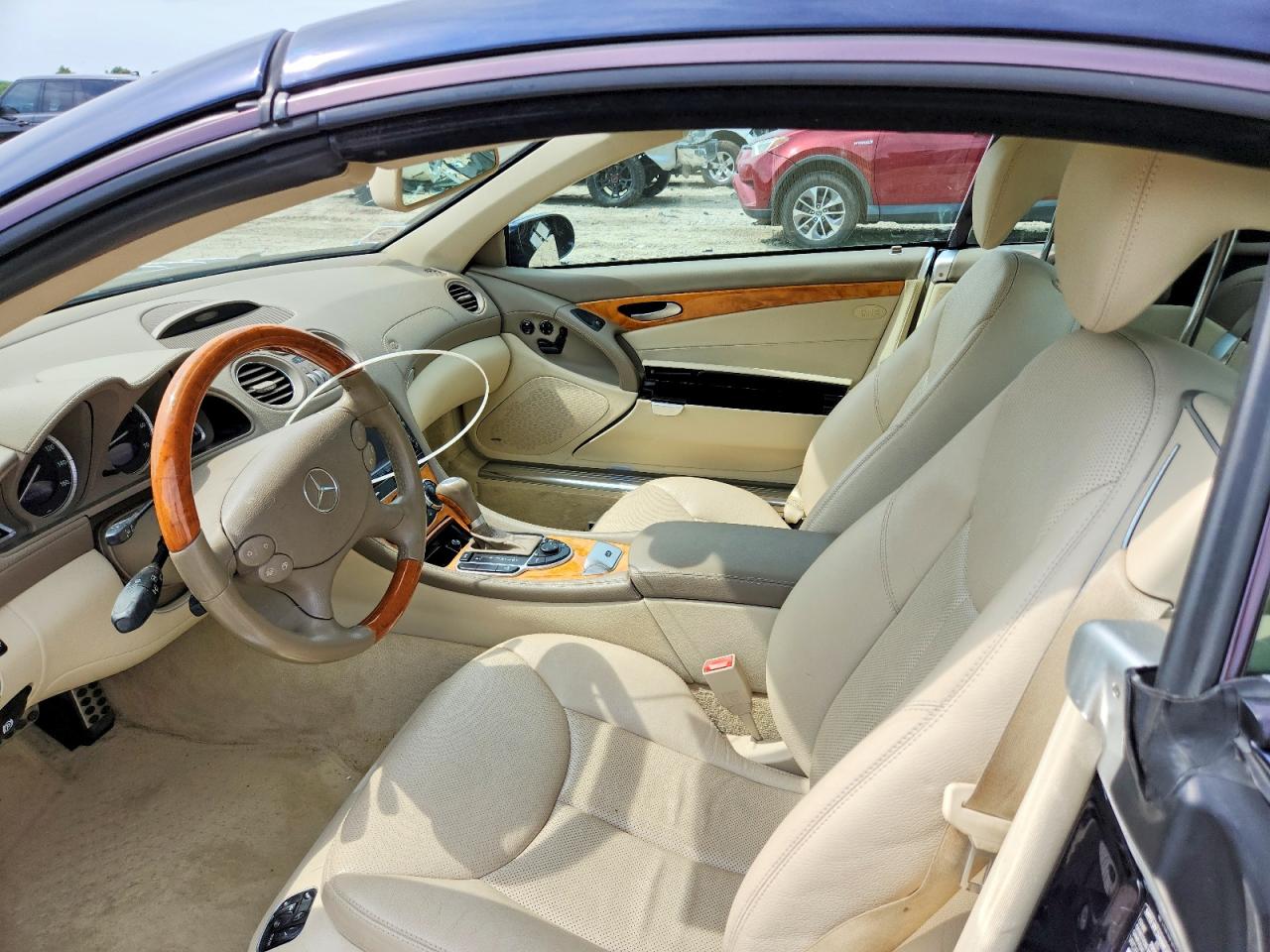 2007 Mercedes-benz Sl 550 Blue vin: WDBSK71F07F125956