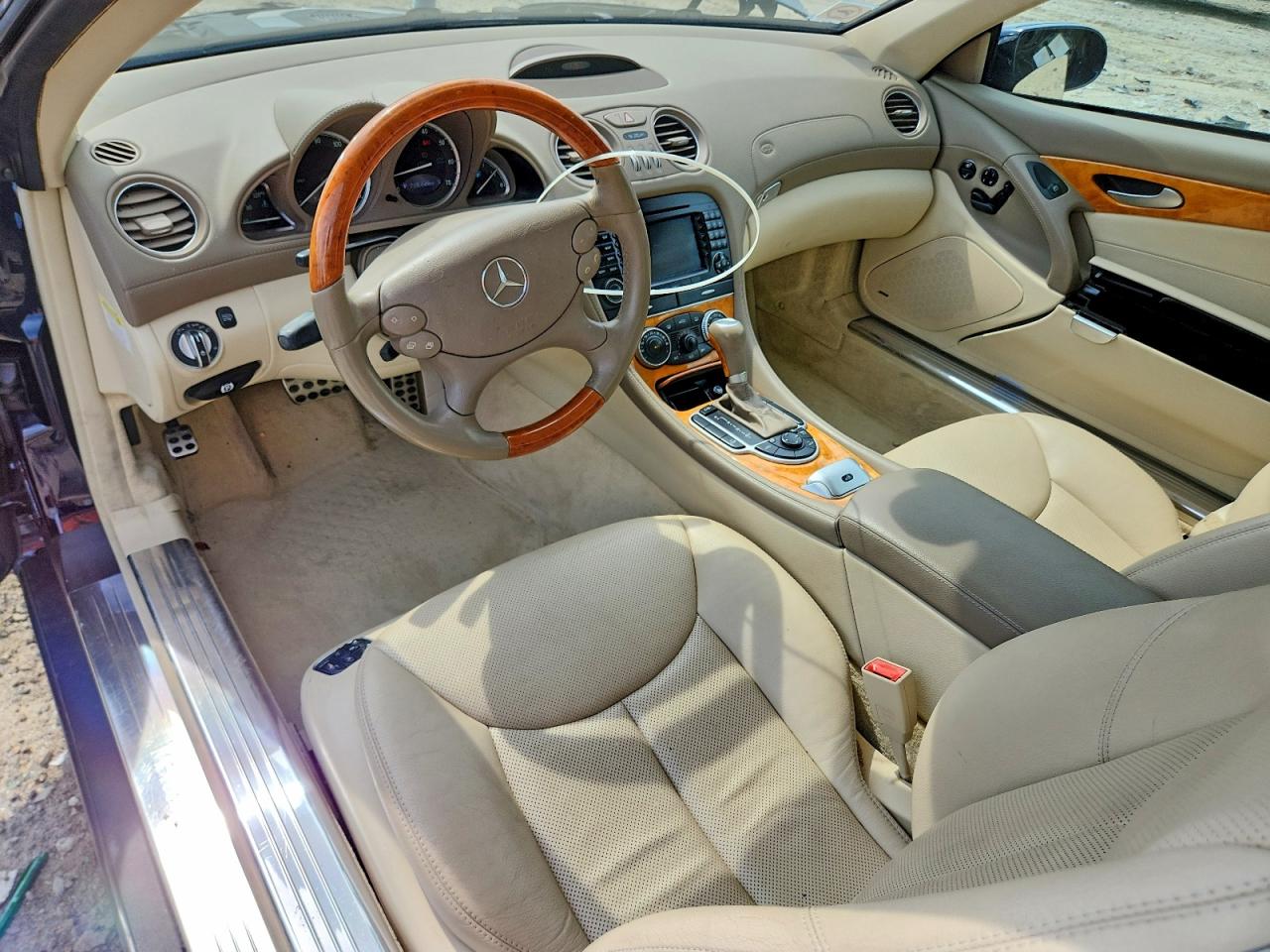 2007 Mercedes-benz Sl 550 Blue vin: WDBSK71F07F125956
