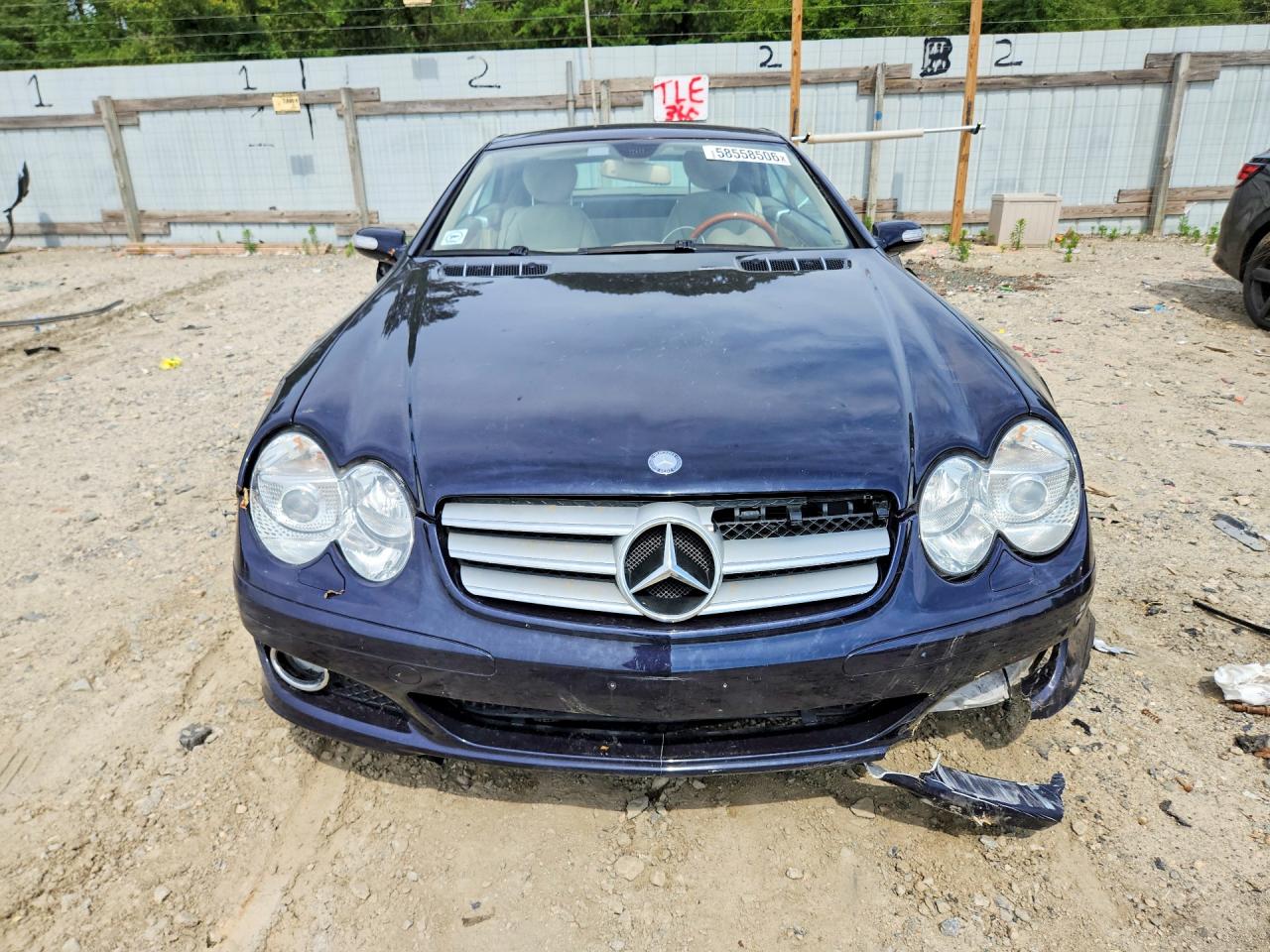 2007 Mercedes-benz Sl 550 Blue vin: WDBSK71F07F125956