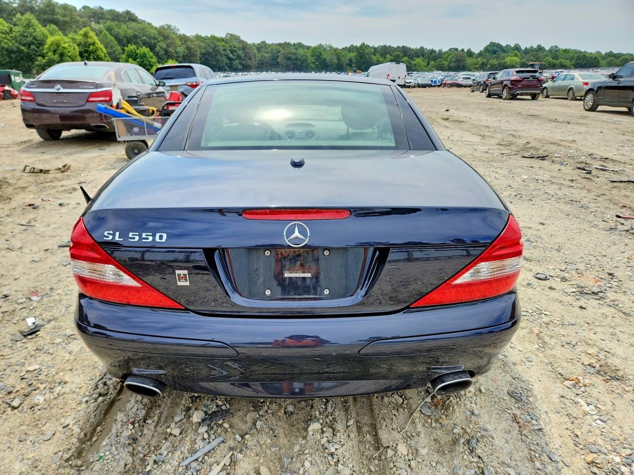 2007 Mercedes-benz Sl 550 Blue vin: WDBSK71F07F125956
