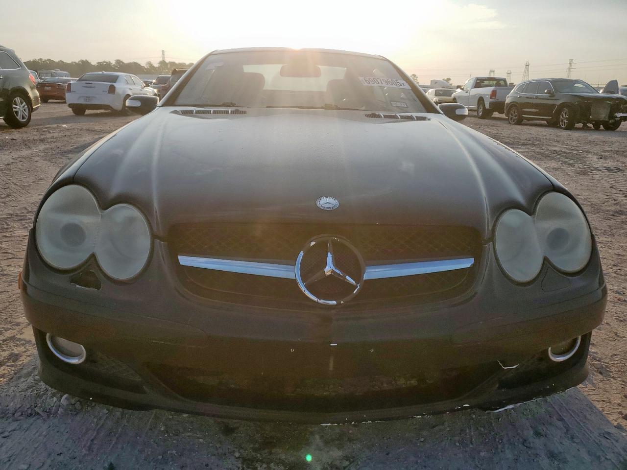 2007 Mercedes-benz Sl 550 Black vin: WDBSK71F07F129473