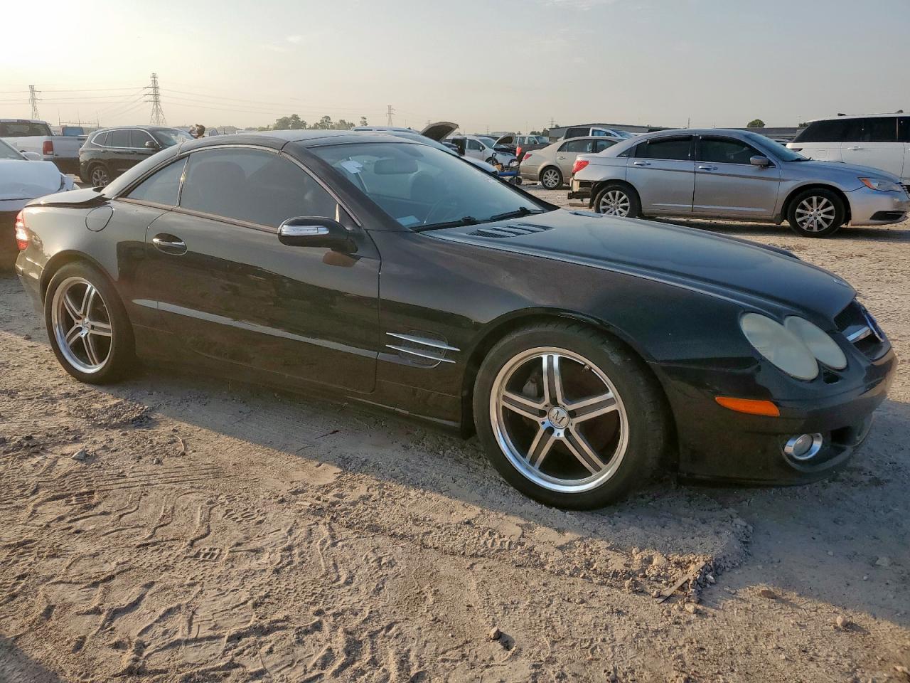 2007 Mercedes-benz Sl 550 Black vin: WDBSK71F07F129473