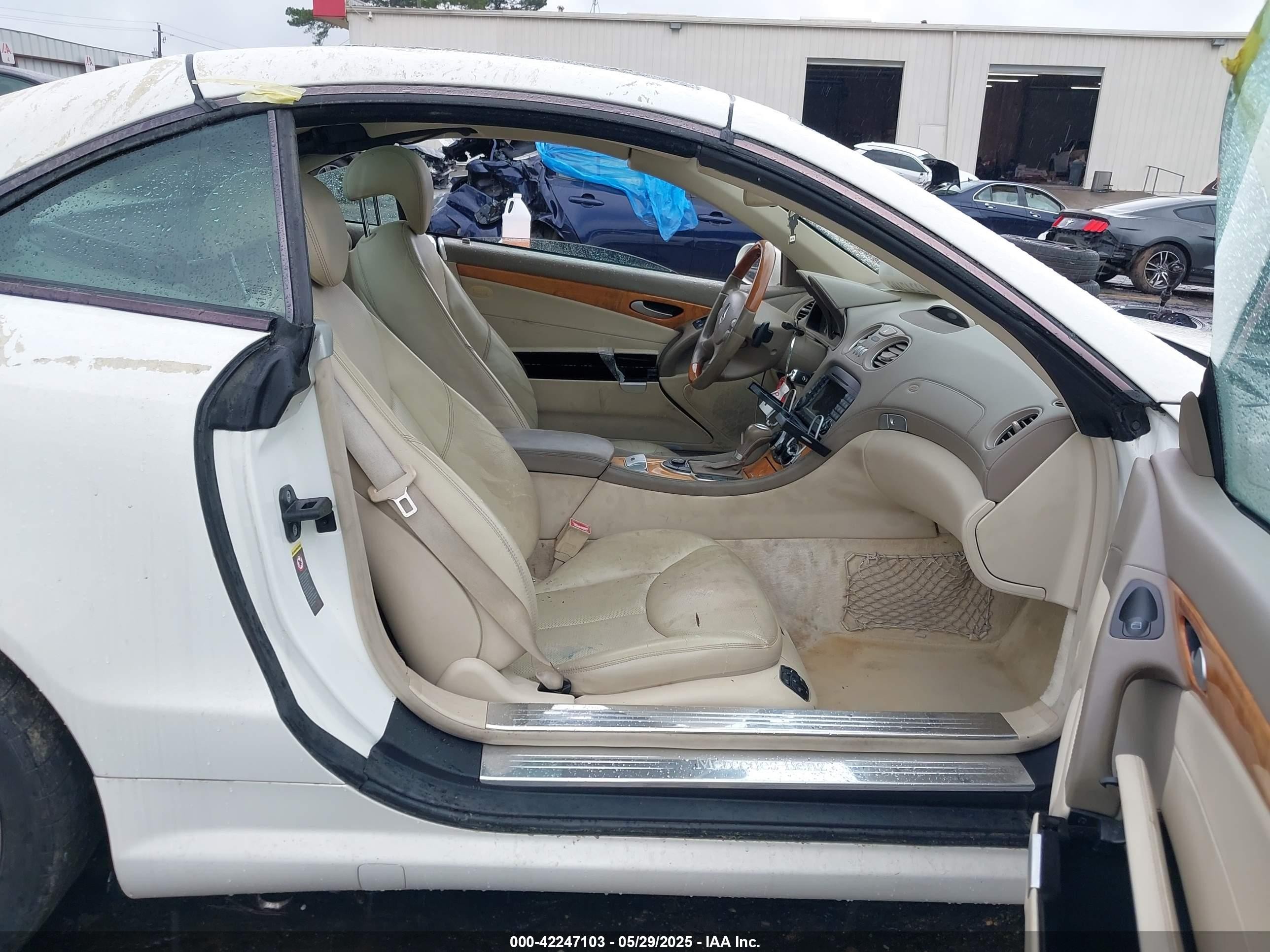 2007 Mercedes-benz Sl 550   White vin: WDBSK71F07F129697