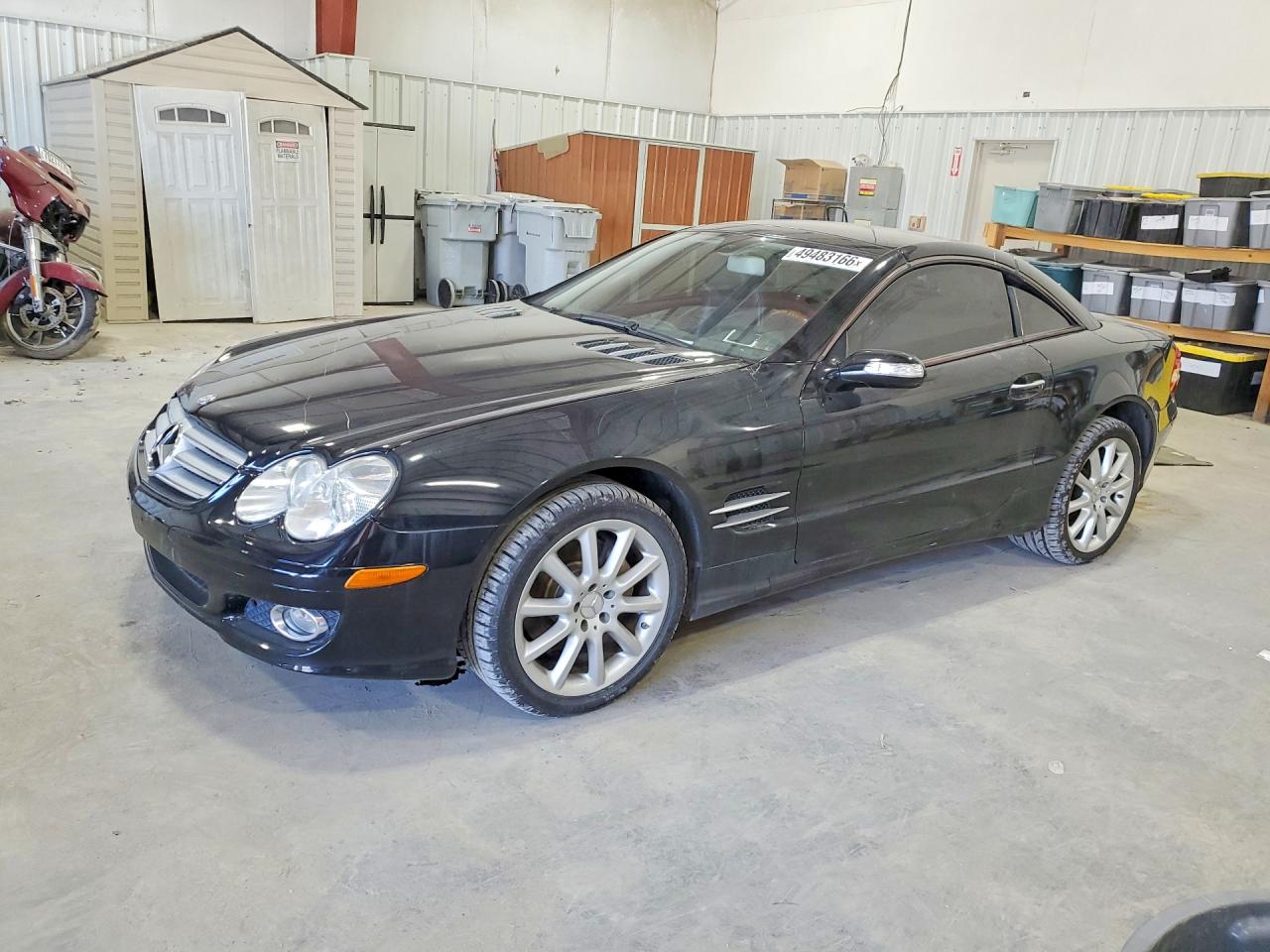 2007 Mercedes-benz Sl 550 Black vin: WDBSK71F07F133748