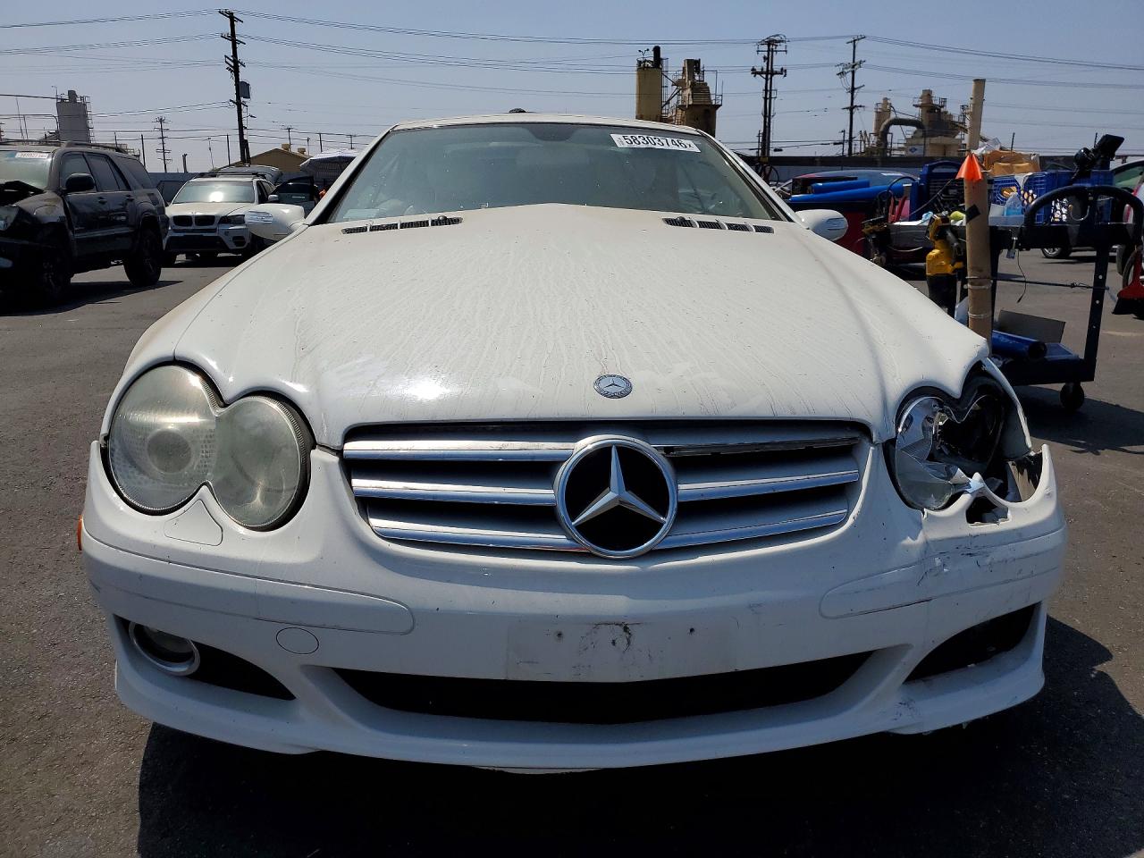 2008 Mercedes-benz Sl 550 White vin: WDBSK71F08F140068