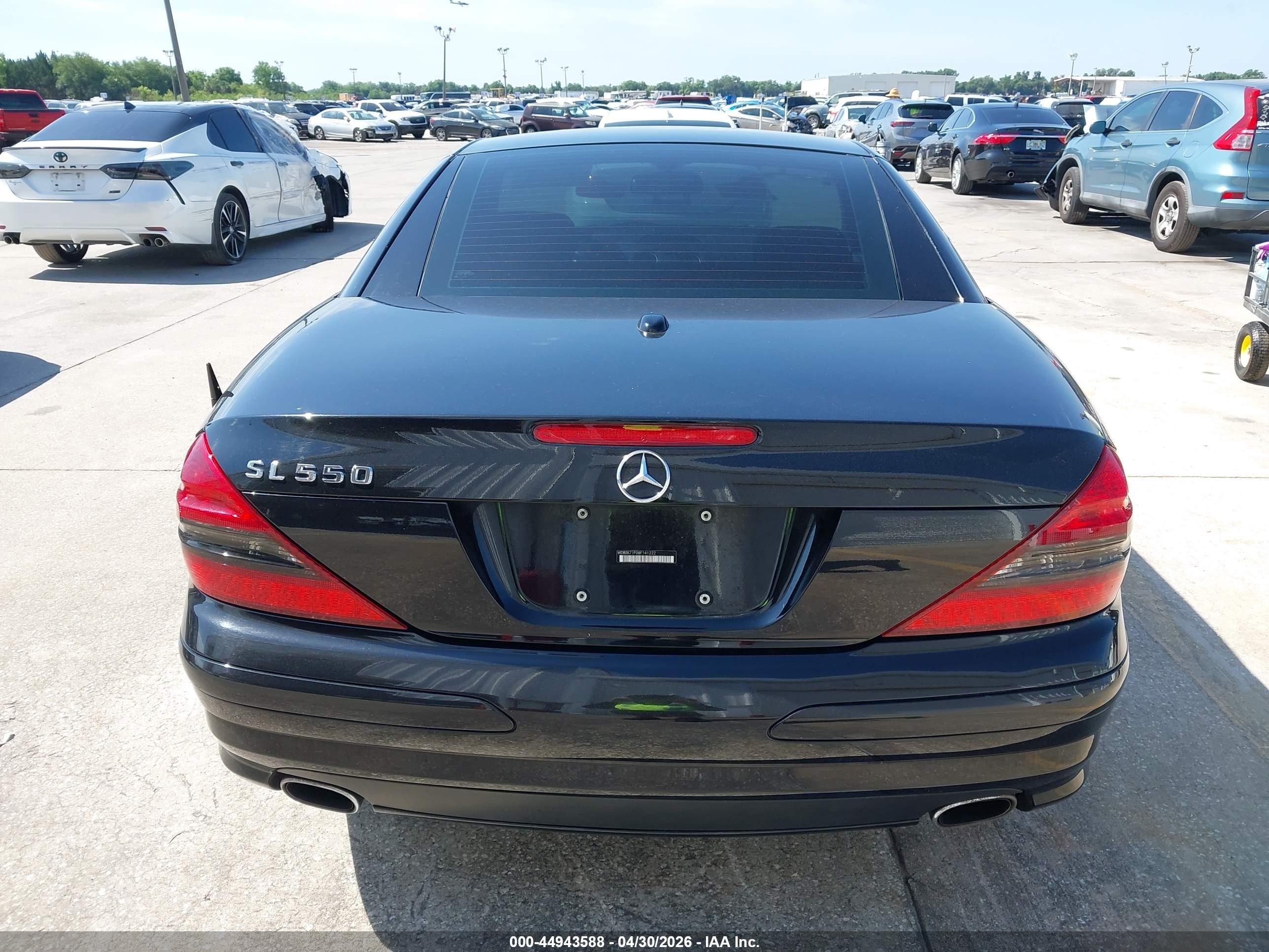 2008 Mercedes-benz Sl 550   Black vin: WDBSK71F08F141222