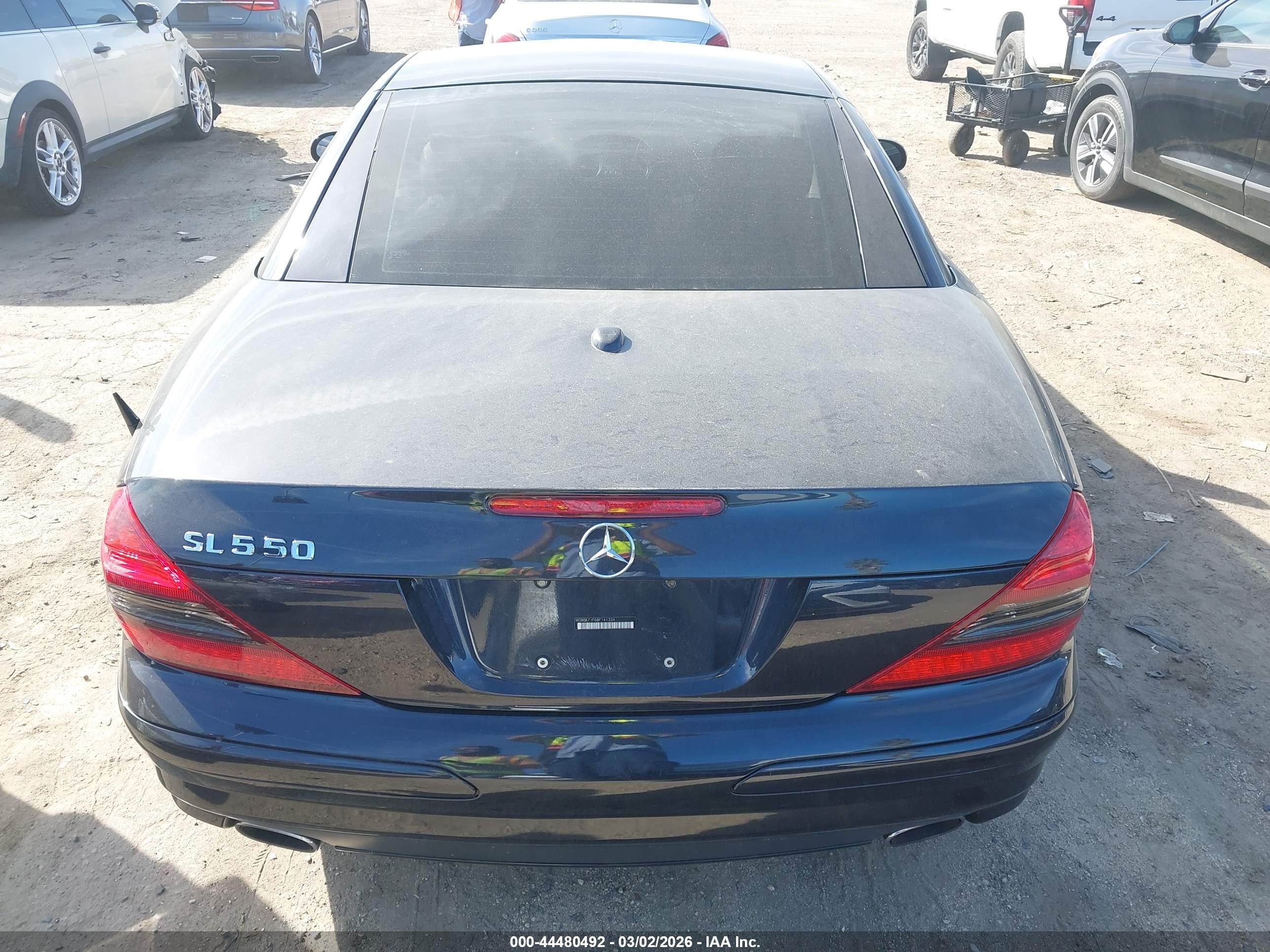 2008 Mercedes-benz Sl 550   Gray vin: WDBSK71F08F141334
