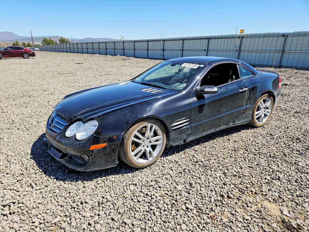 2008 Mercedes-benz Sl550 Black vin: WDBSK71F08F141754