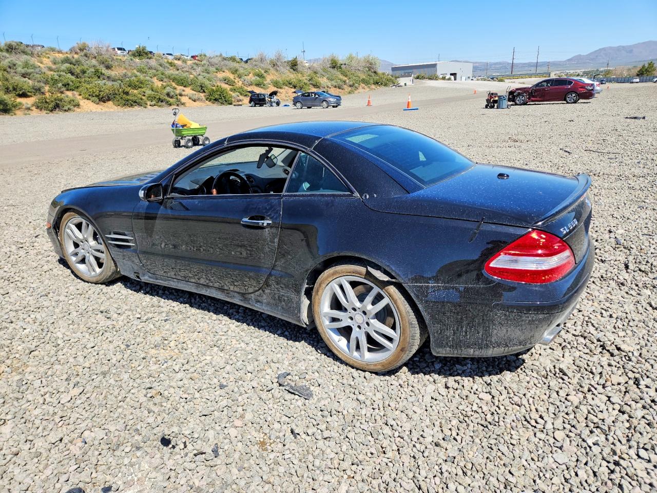 2008 Mercedes-benz Sl550 Black vin: WDBSK71F08F141754