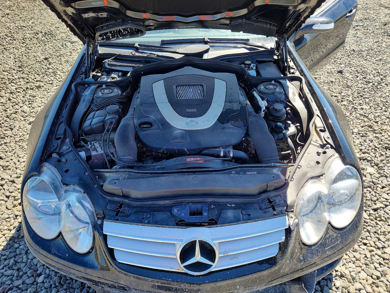 2008 Mercedes-benz Sl550 Black vin: WDBSK71F08F141754