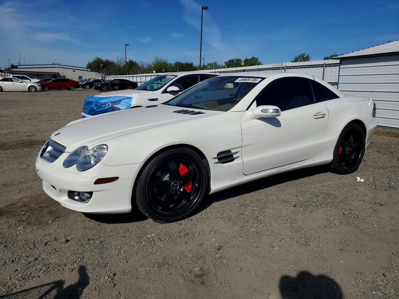 2007 Mercedes-benz Sl 550 White vin: WDBSK71F17F120541