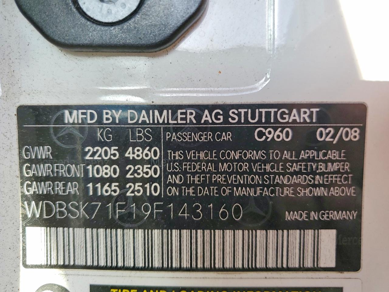 2009 Mercedes-benz Sl 550 White vin: WDBSK71F19F143160