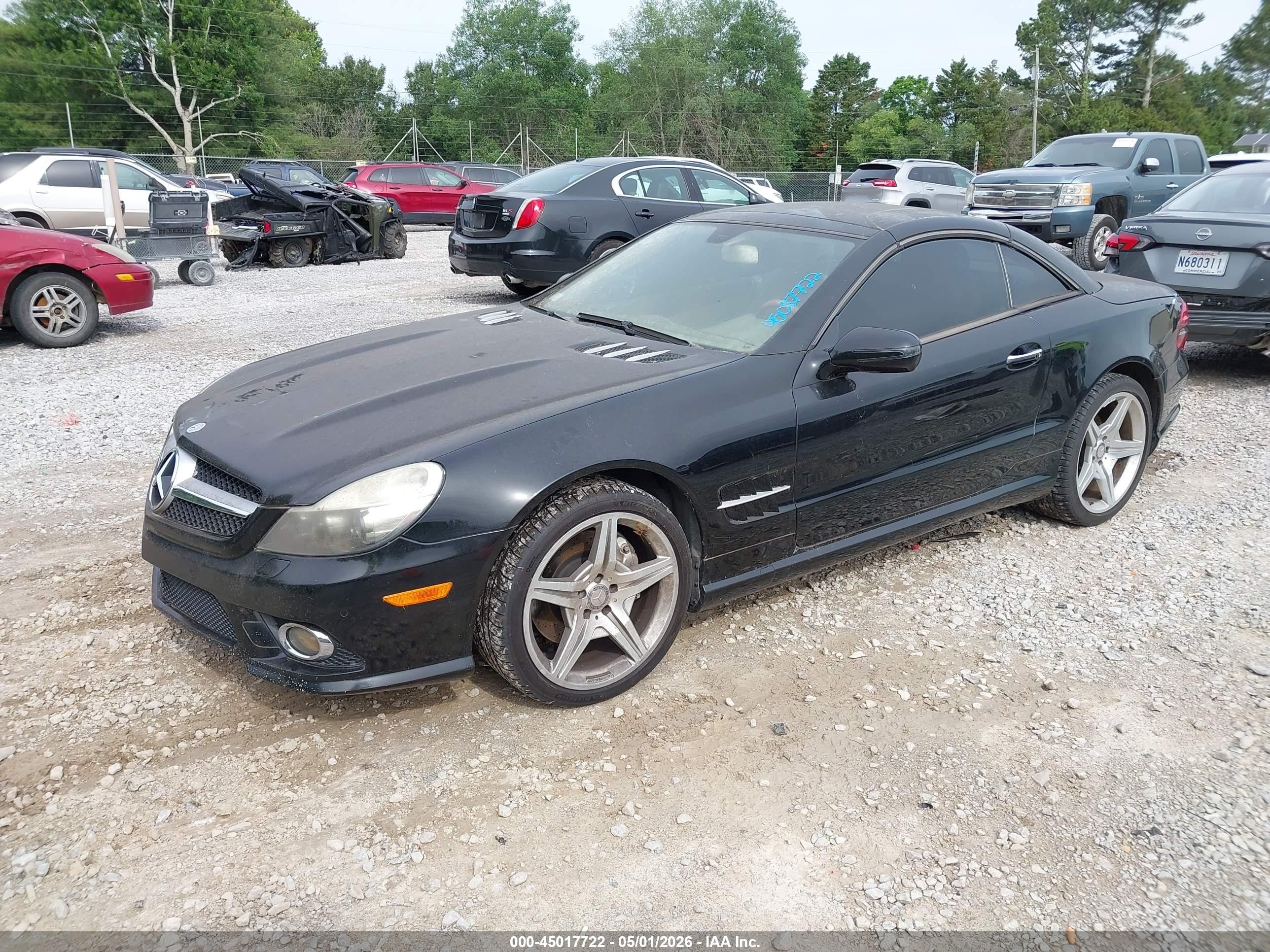 2009 Mercedes-benz Sl 550   Черный vin: WDBSK71F19F145460