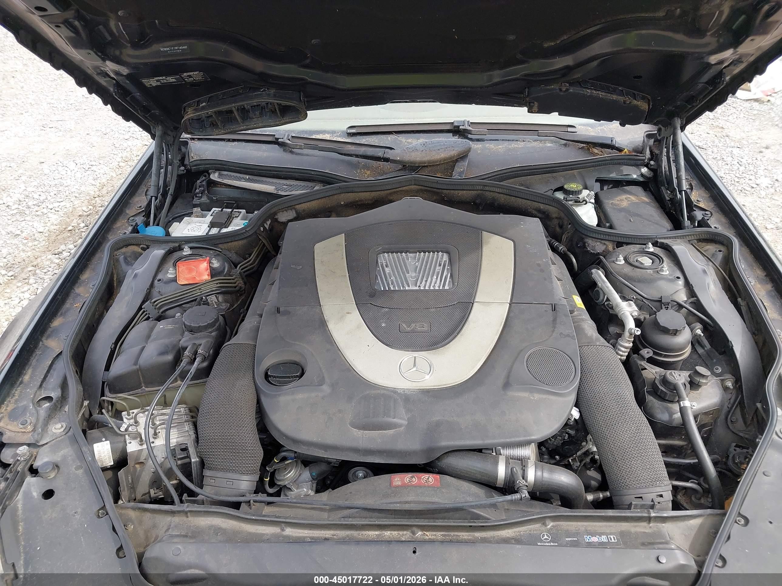 2009 Mercedes-benz Sl 550   Черный vin: WDBSK71F19F145460