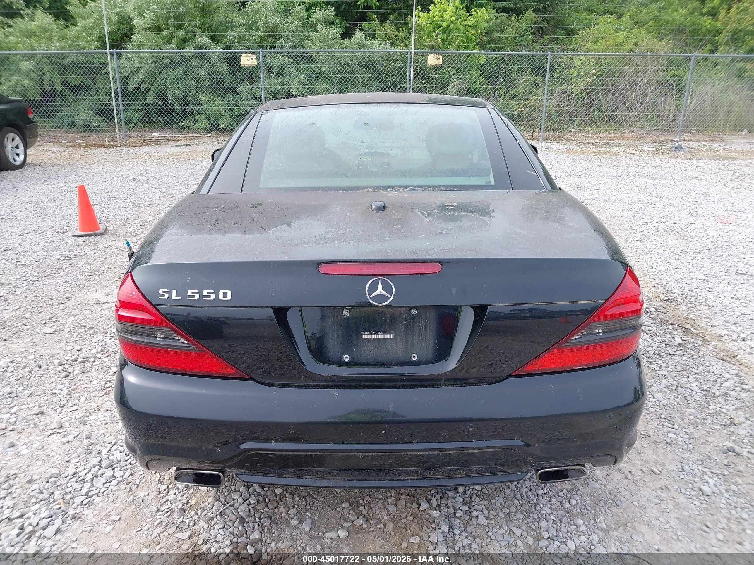 2009 Mercedes-benz Sl 550   Черный vin: WDBSK71F19F145460