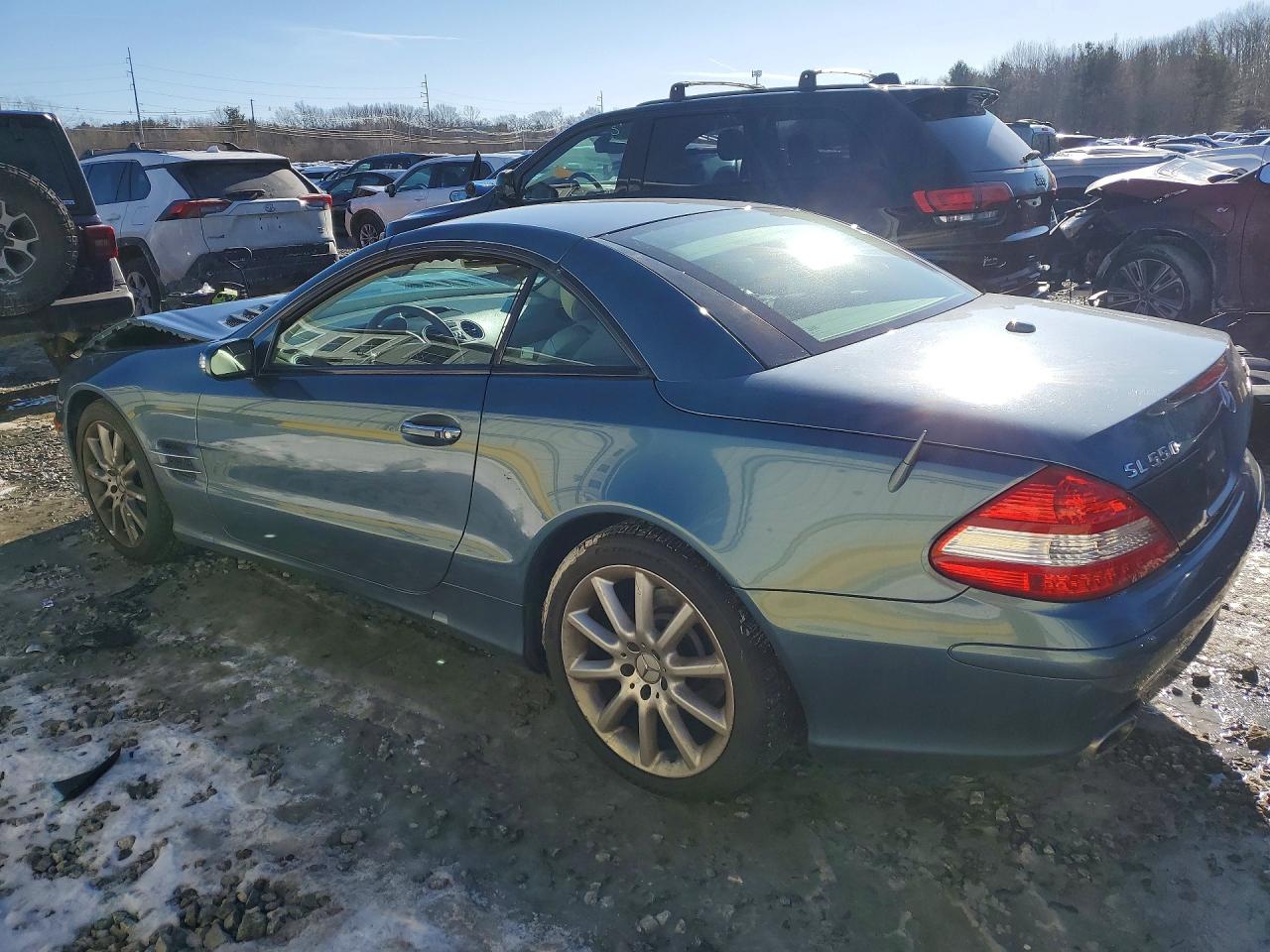 2007 Mercedes-benz Sl 550 Teal vin: WDBSK71F27F124422