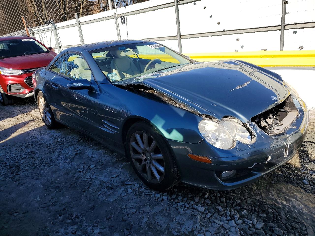 2007 Mercedes-benz Sl 550 Teal vin: WDBSK71F27F124422