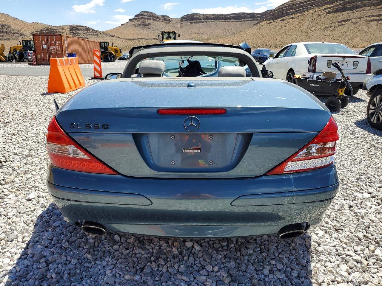 2007 Mercedes-benz Sl 550 Blue vin: WDBSK71F27F124761