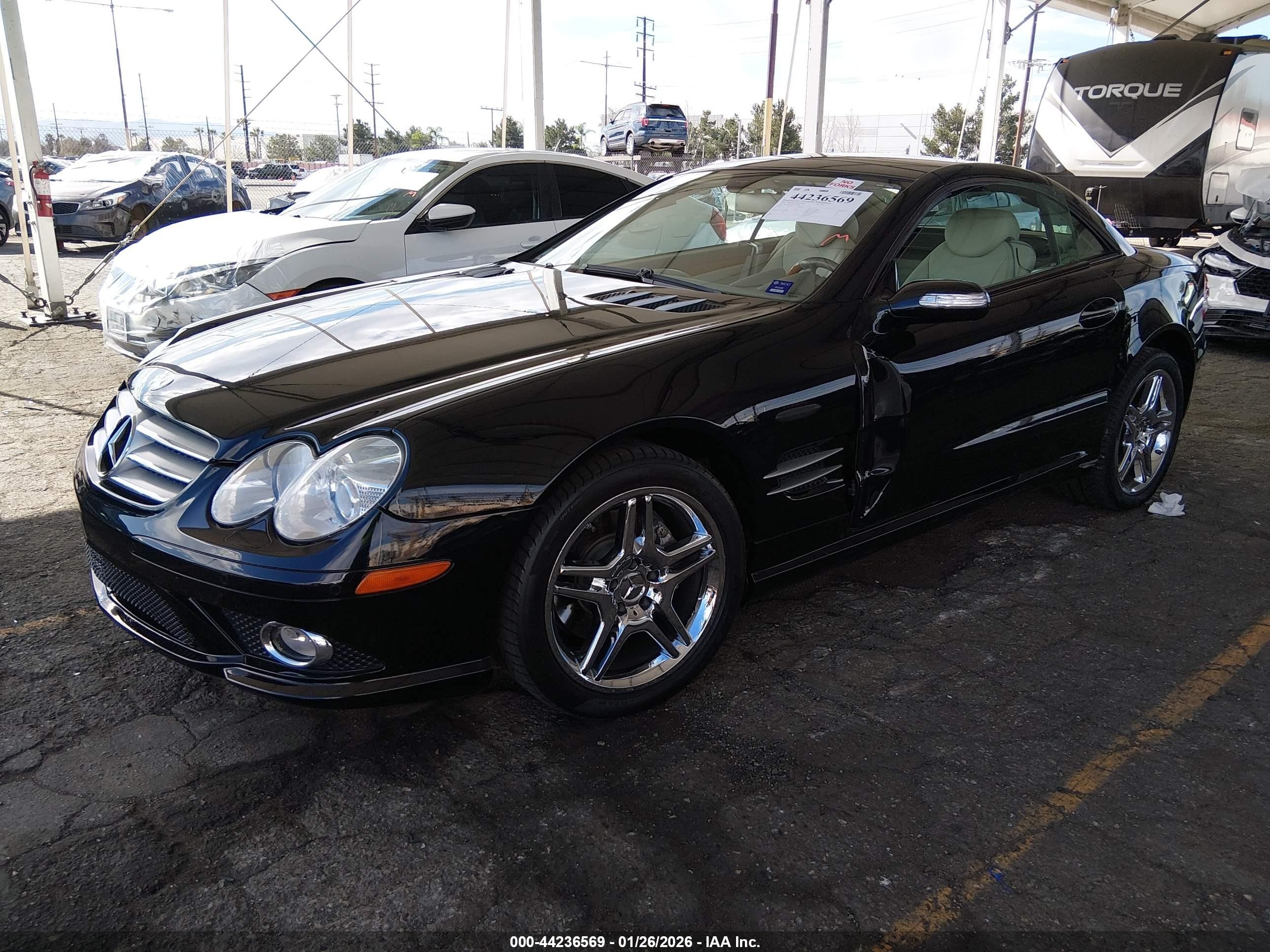2008 Mercedes-benz Sl 550   Черный vin: WDBSK71F28F136426