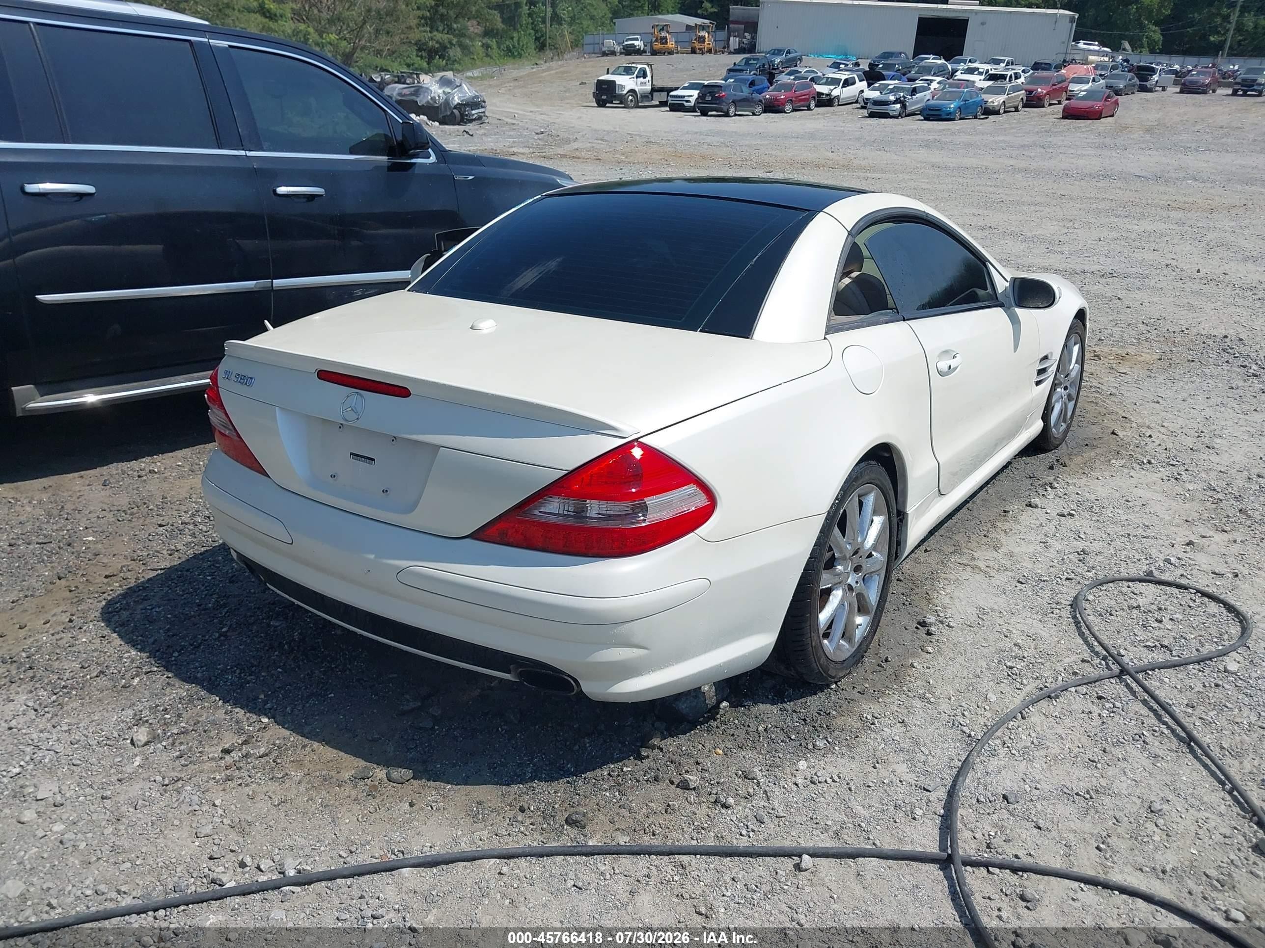 2008 Mercedes-benz Sl 550   Белый vin: WDBSK71F28F137494