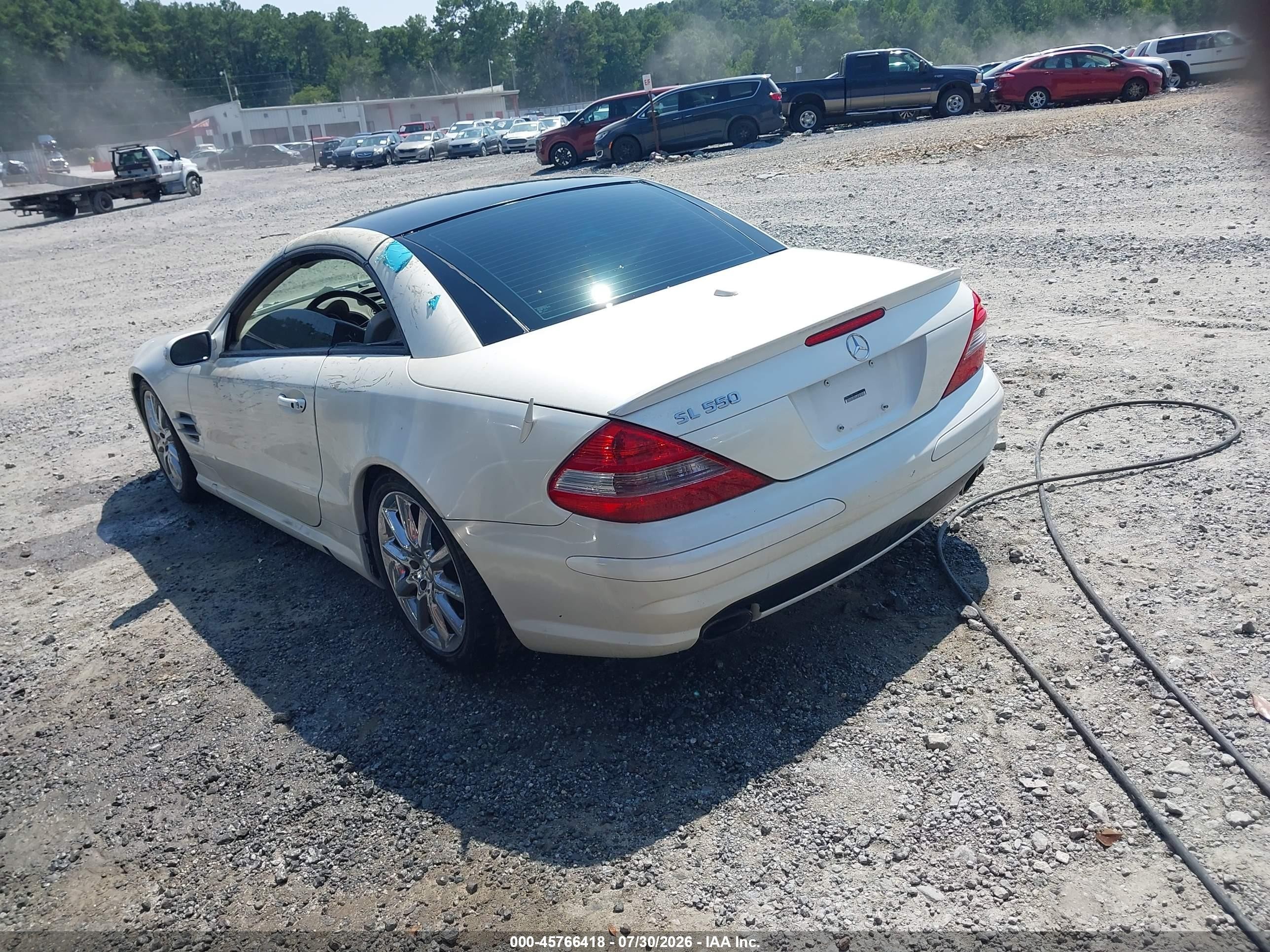 2008 Mercedes-benz Sl 550   Белый vin: WDBSK71F28F137494