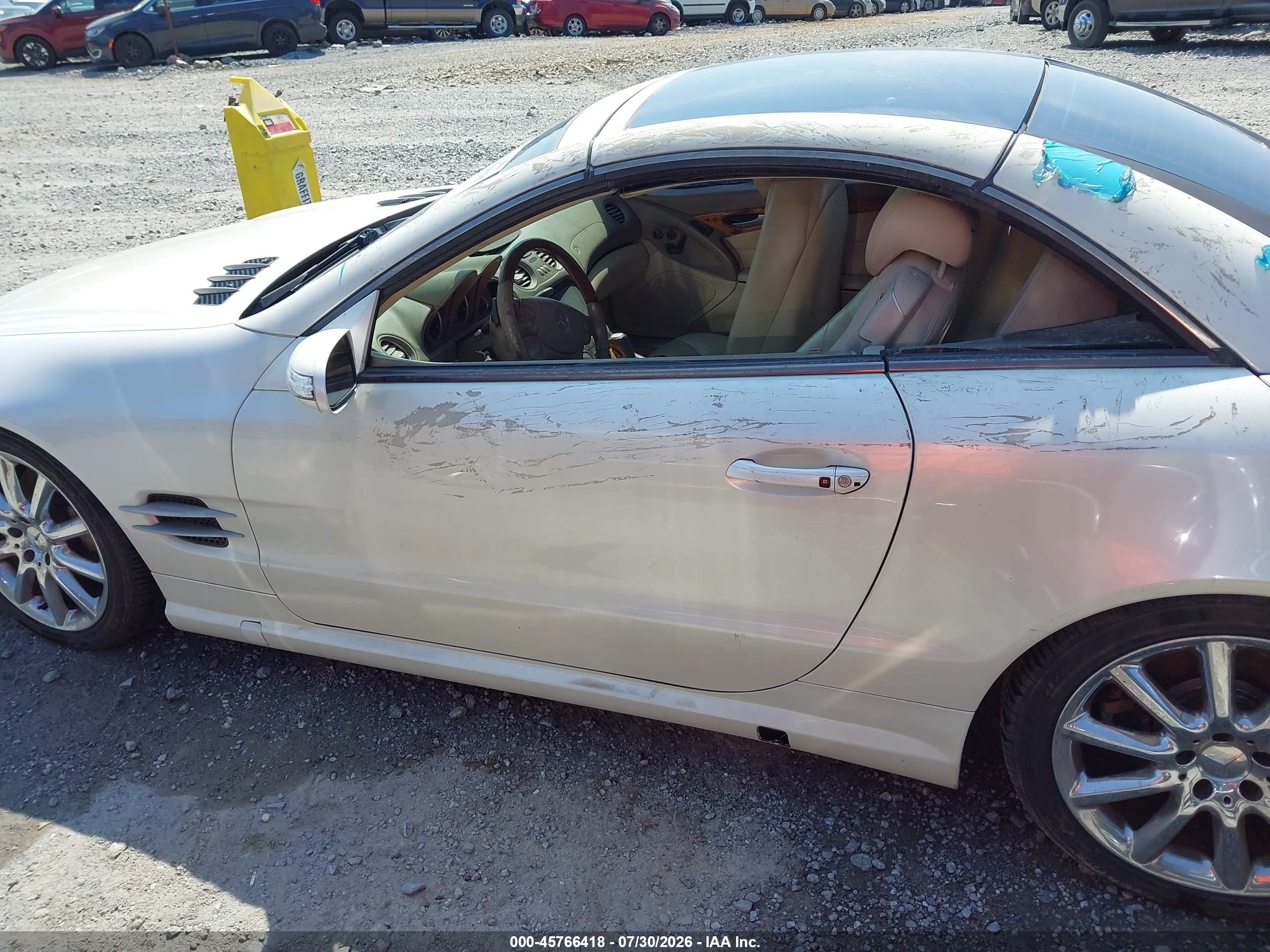 2008 Mercedes-benz Sl 550   Белый vin: WDBSK71F28F137494